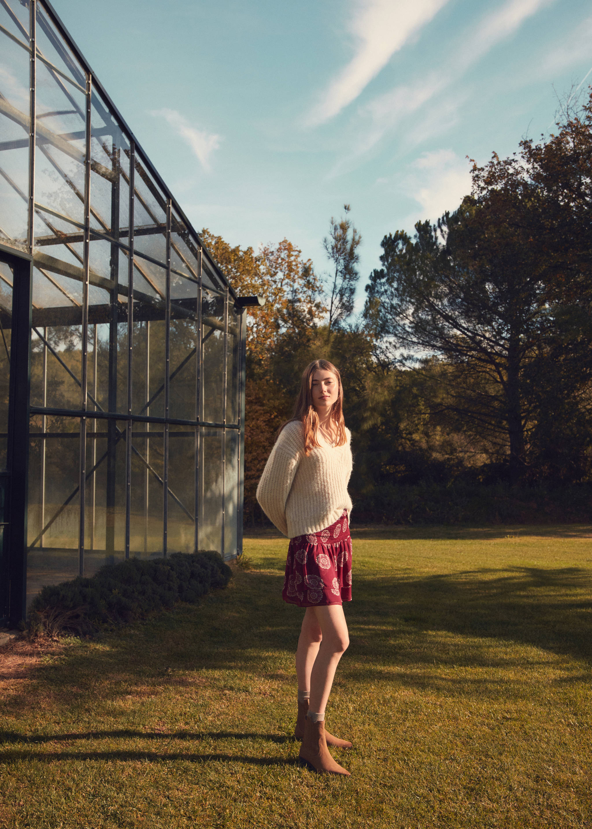 Printed ruffle skirt - Details of the article 5