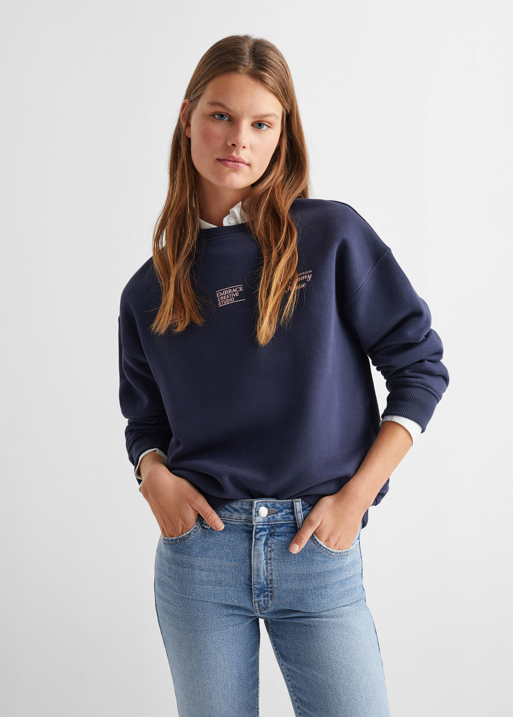 Kurze Flared-Jeans - Mittlere Ansicht