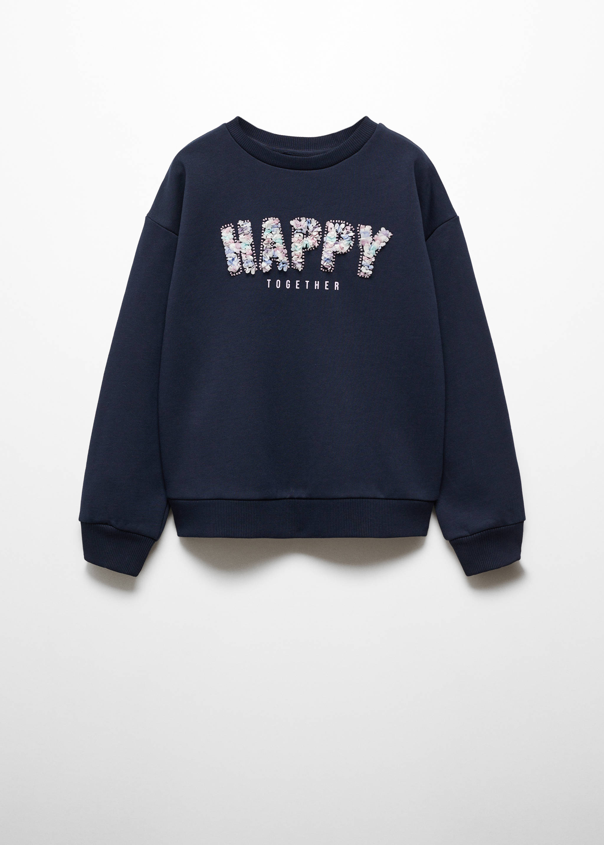 Sweatshirt mit aufgesticktem Schriftzug - Artikel ohne Model