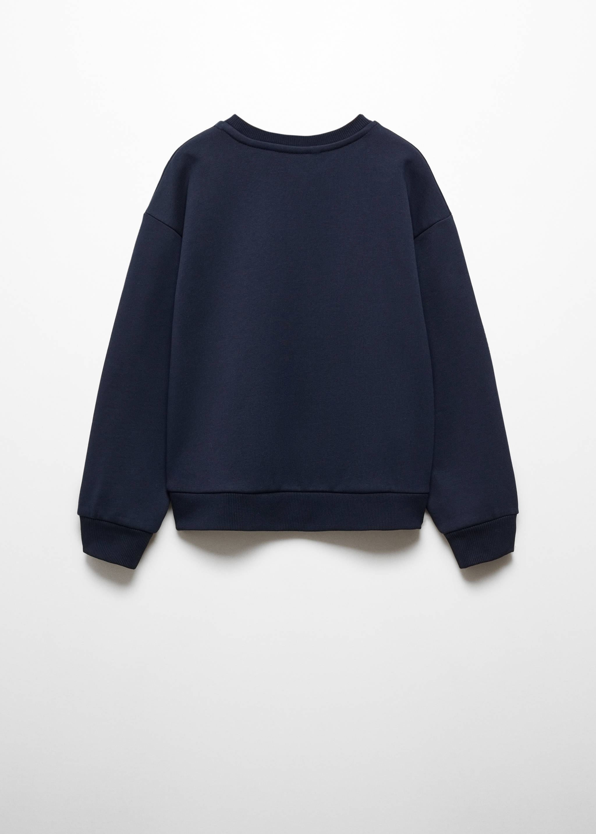 Sweatshirt mit aufgesticktem Schriftzug - Rückseite des Artikels