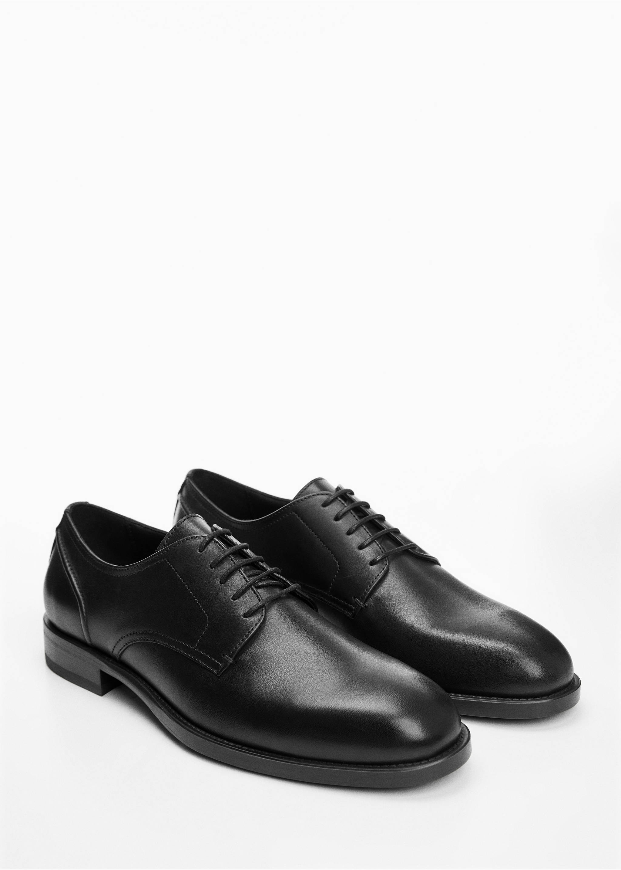 Leather suit shoes - Medium plane, Black. Ref: 67080654-00.
