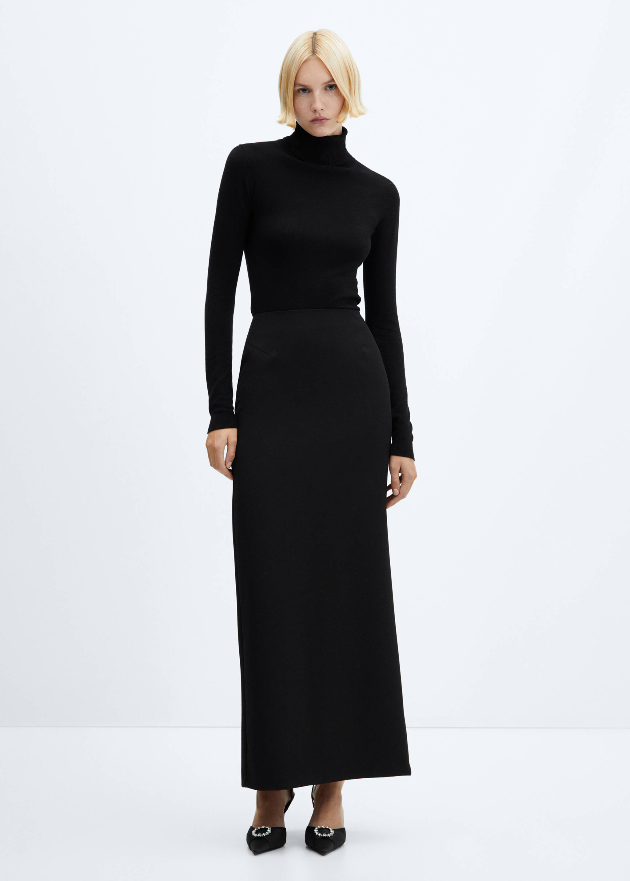 Rechte lange rok - Overzichtstekening