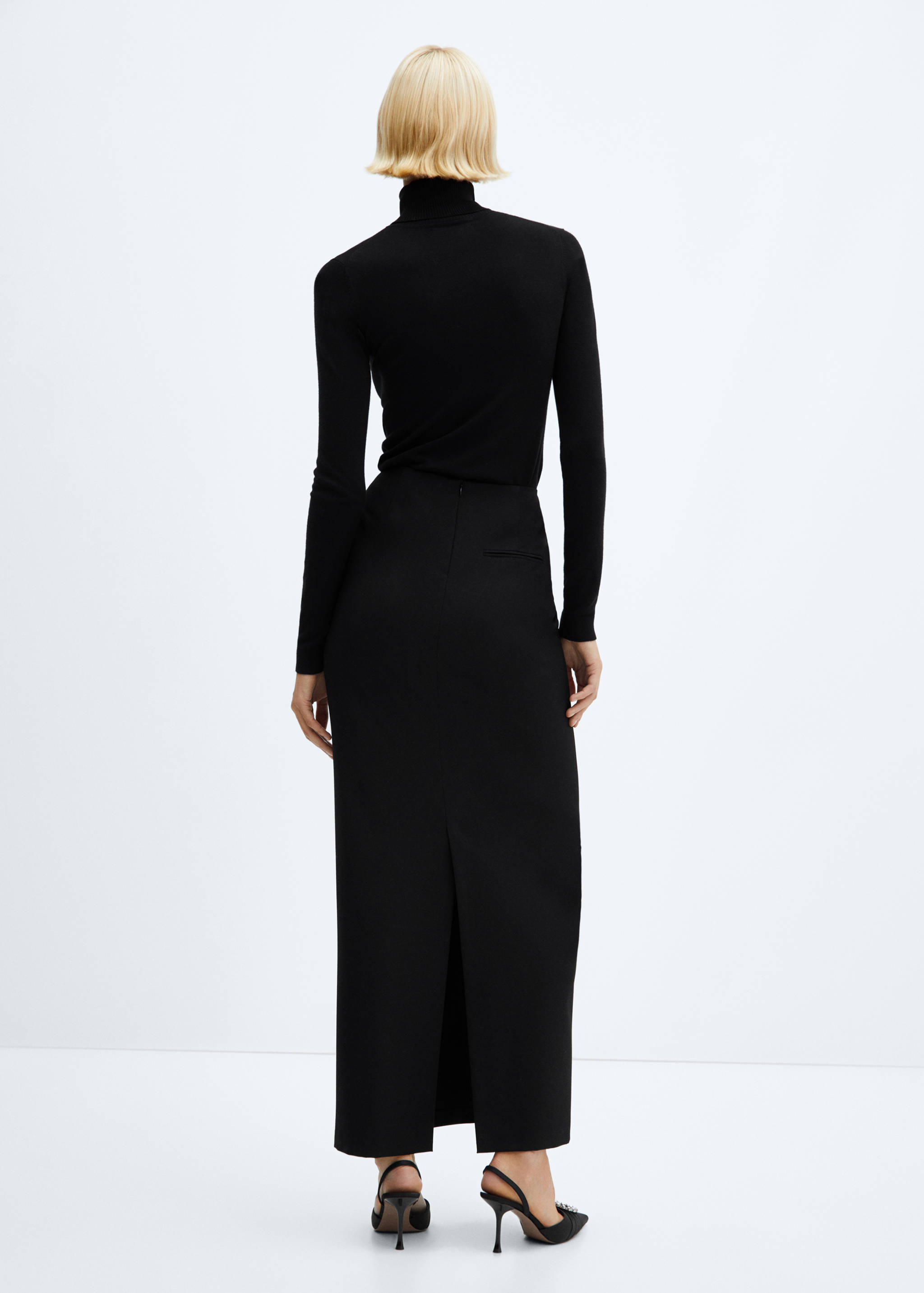 Rechte lange rok - Achterkant van het artikel