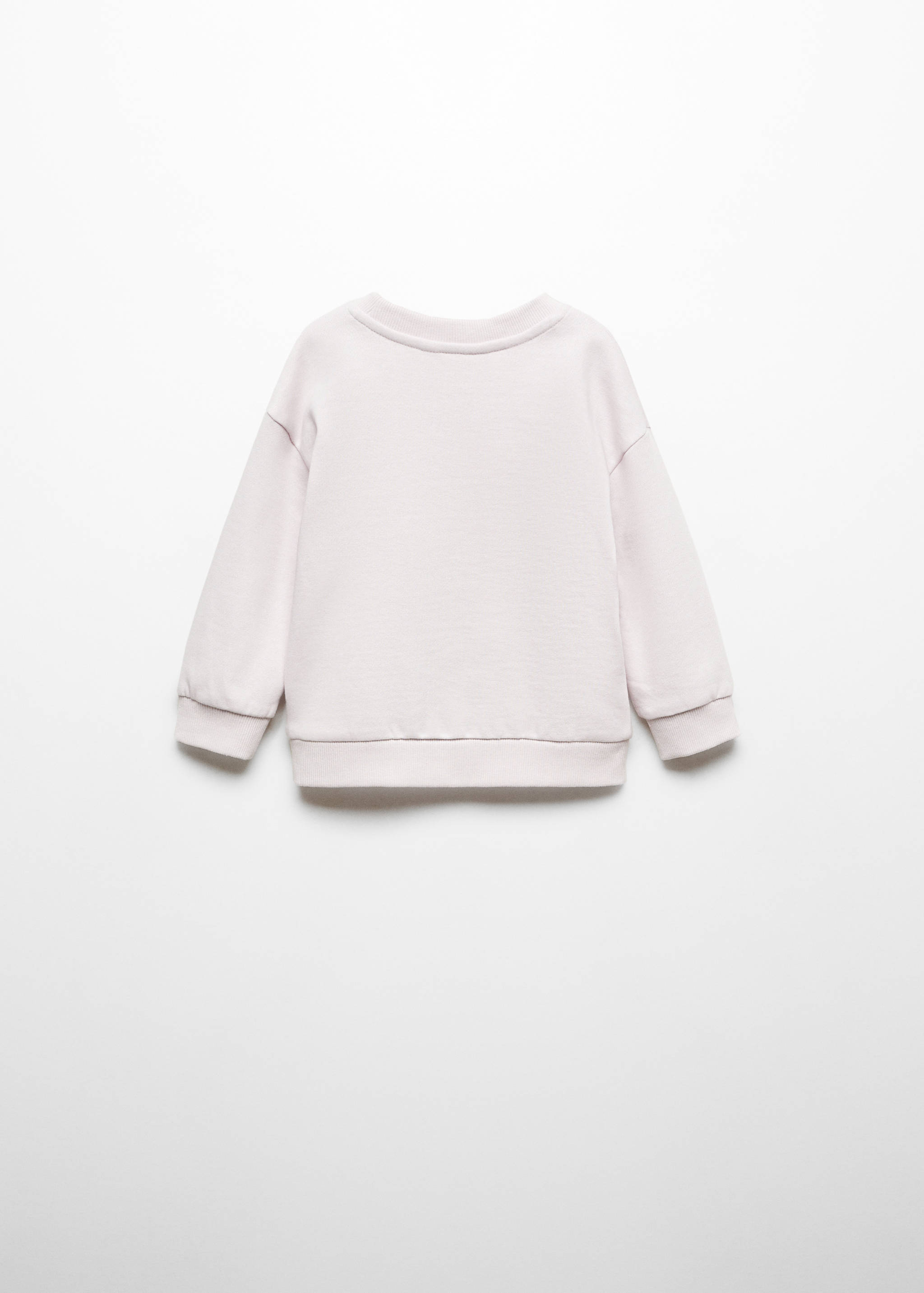 Sweatshirt mit aufgesticktem Schriftzug - Rückseite des Artikels