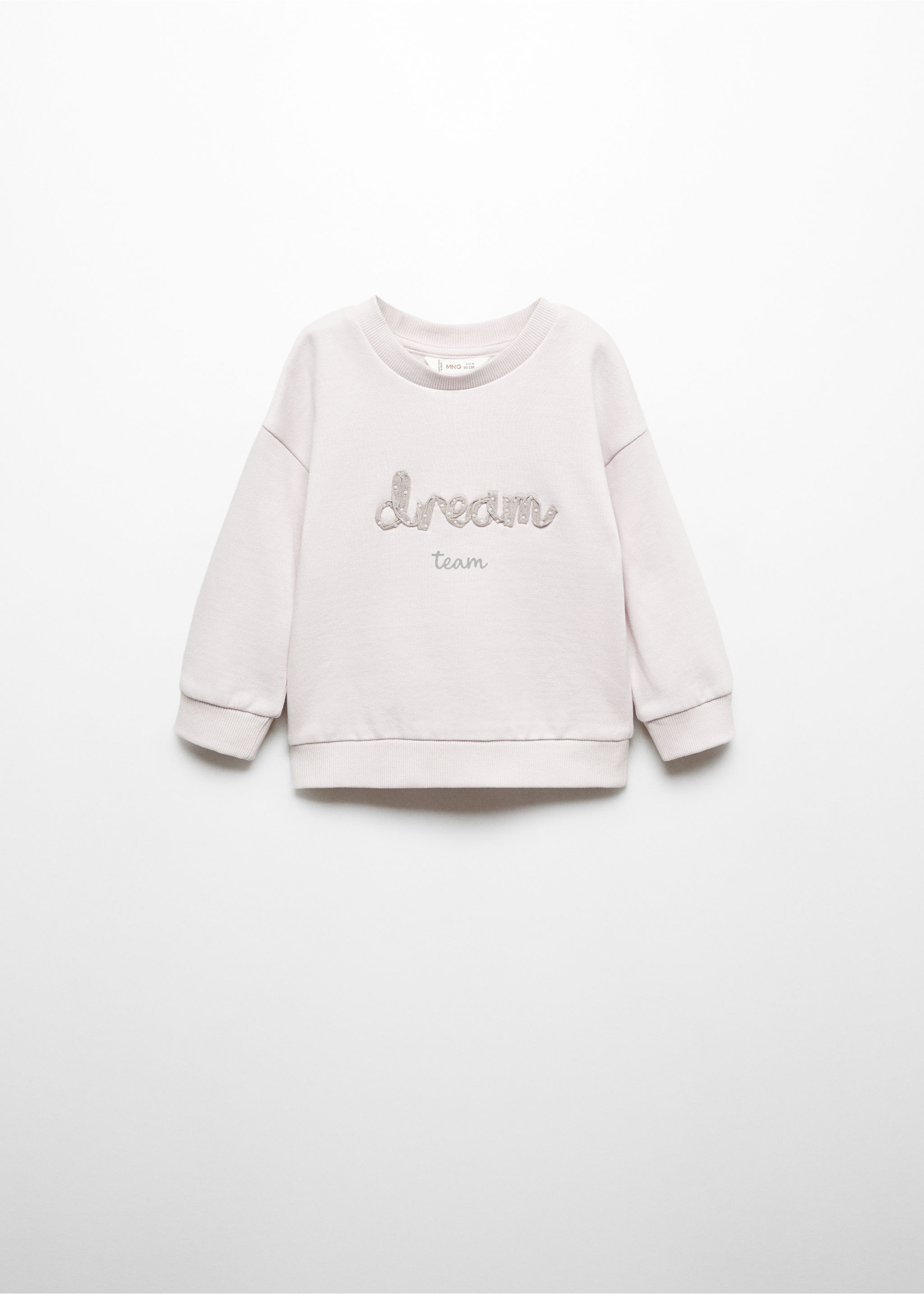 Embroidered message sweatshirt - Article without model
