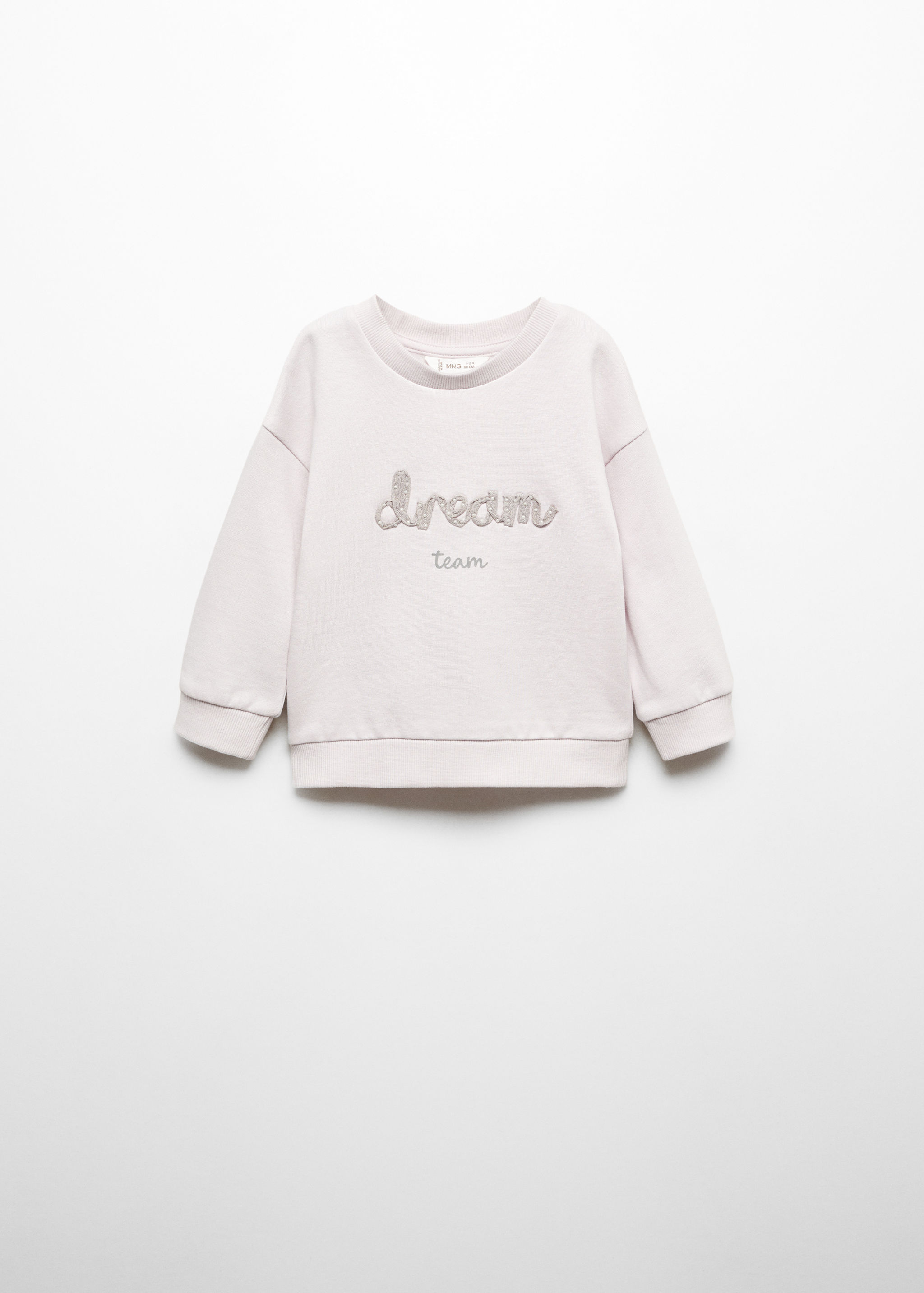 Sweatshirt com mensagem bordada - Artigo sem modelo