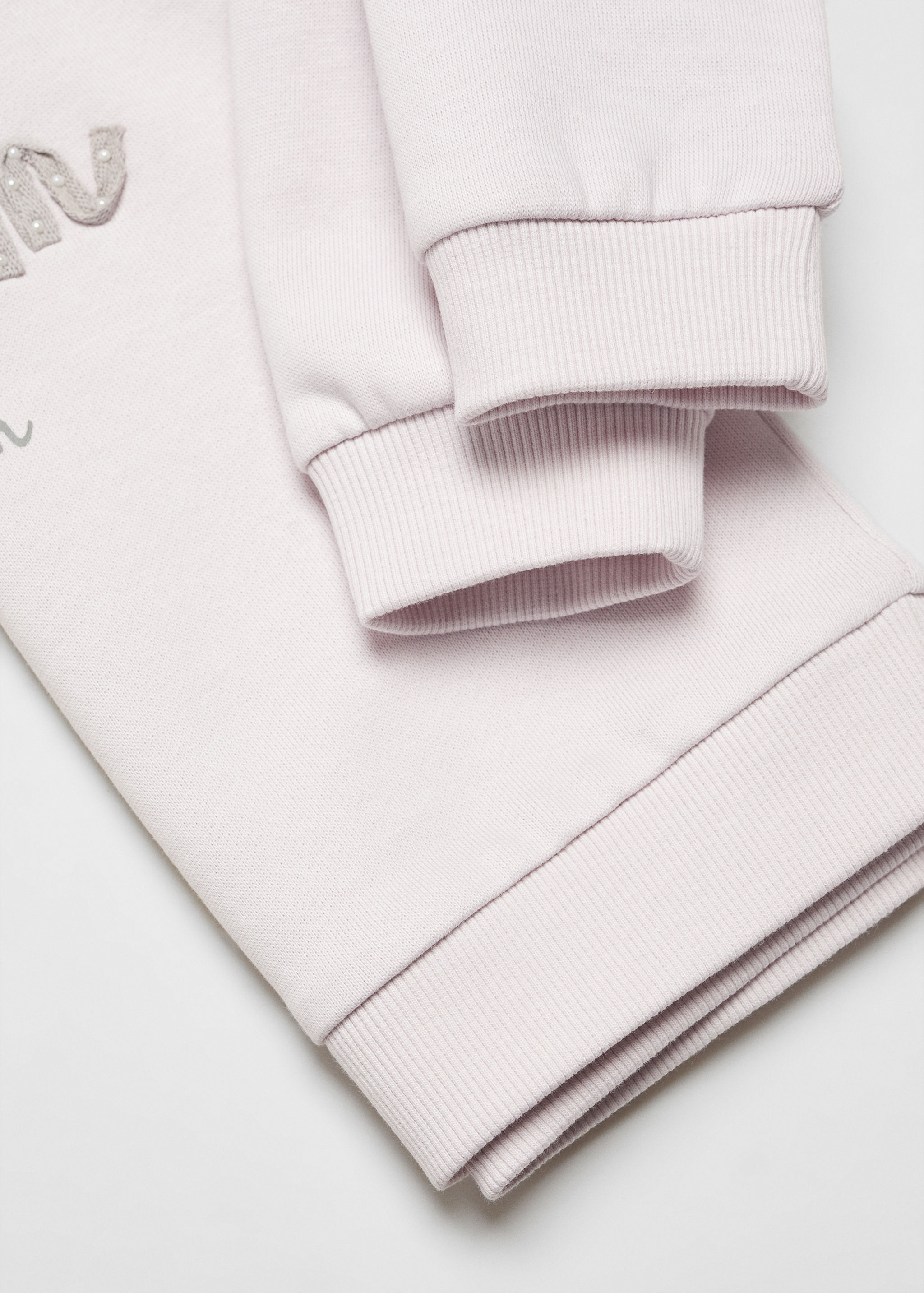 Sweatshirt com mensagem bordada - Pormenor do artigo 0
