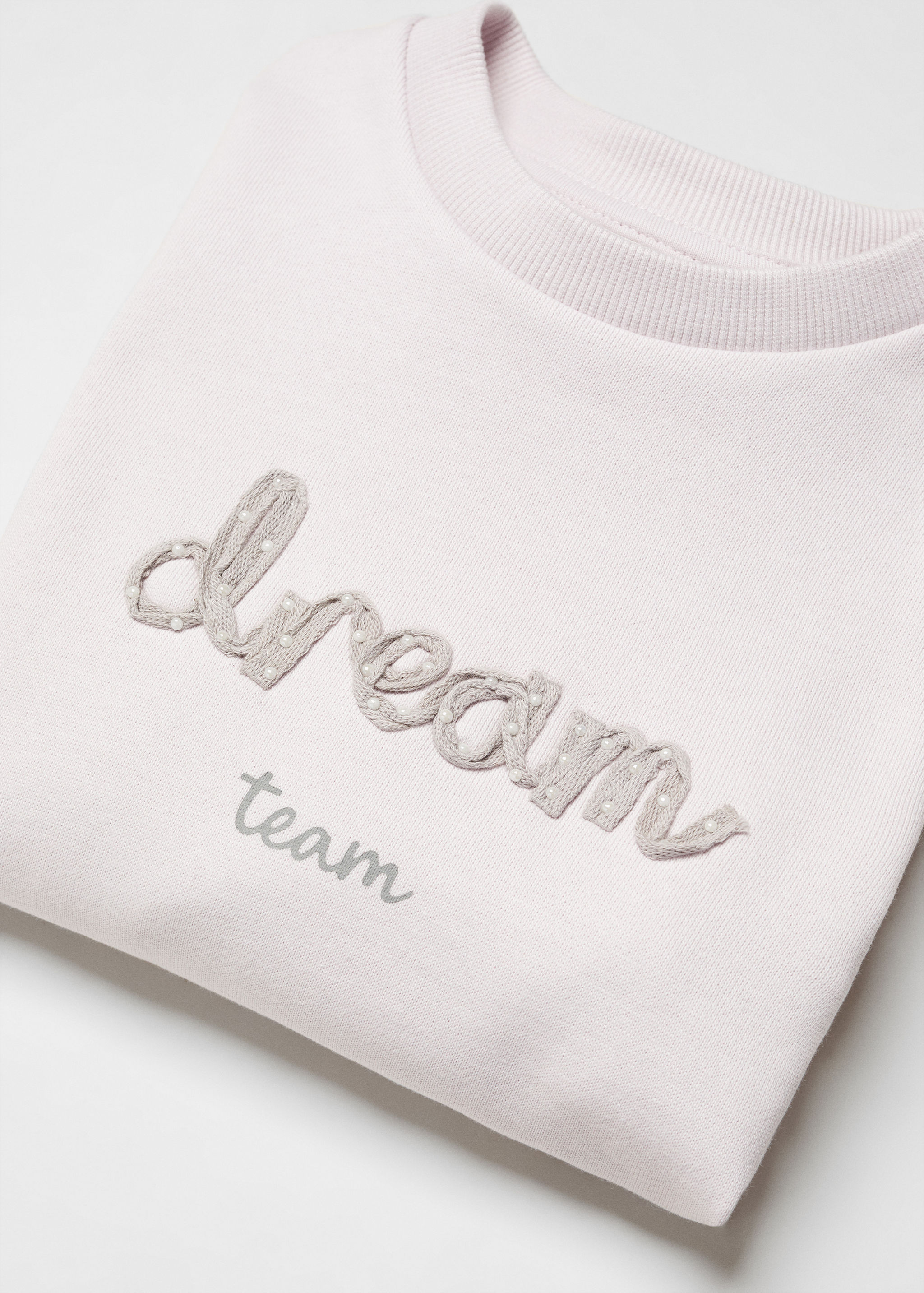 Sweatshirt com mensagem bordada - Pormenor do artigo 8