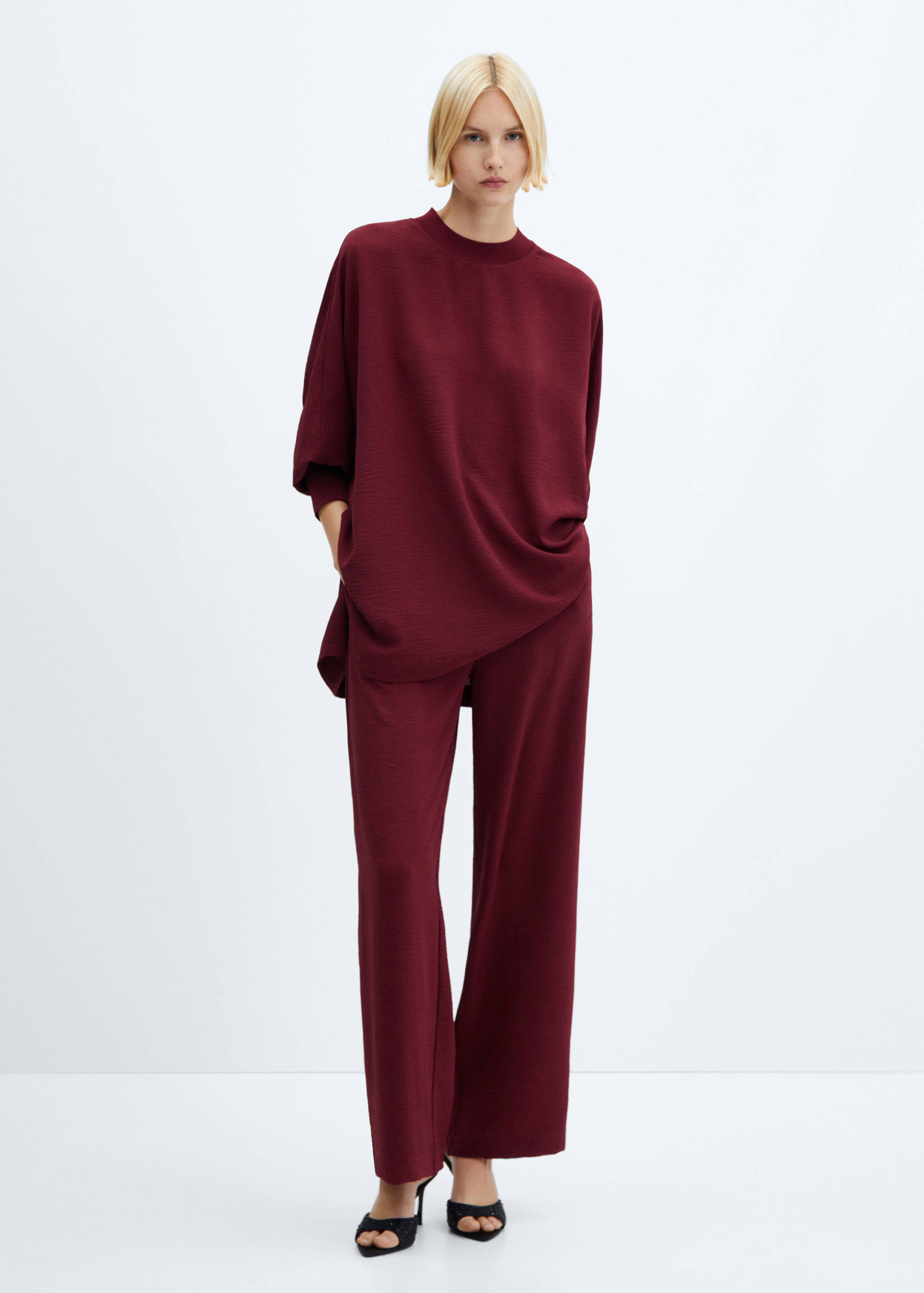 Oversized textured sweatshirt - General plane