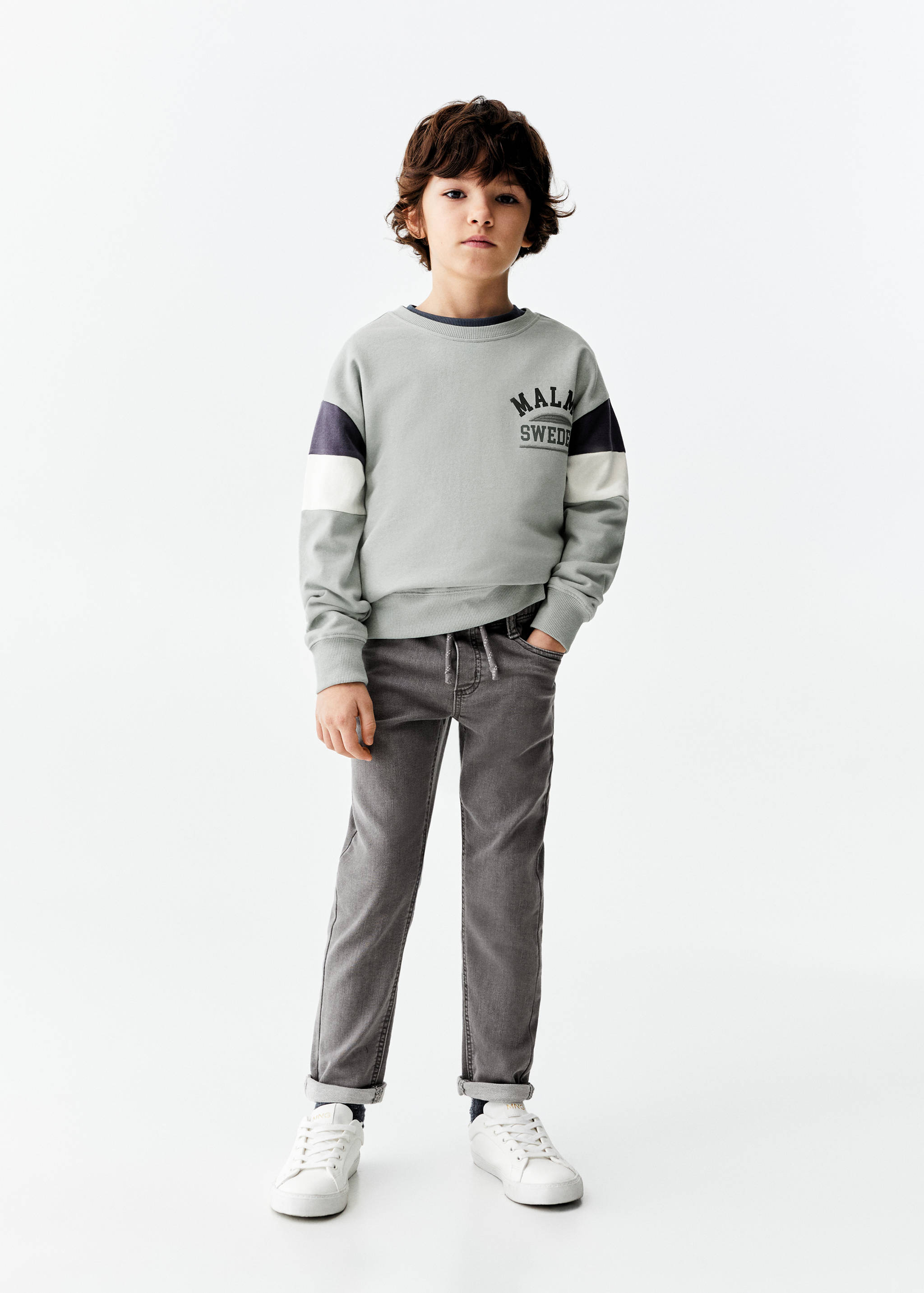 Drawstring waist jeans - General plane