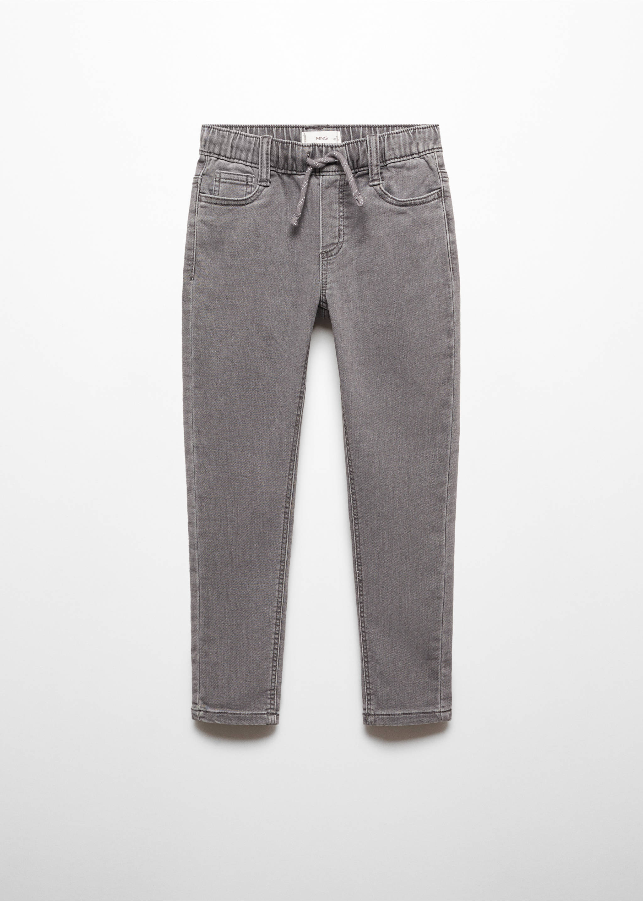Drawstring waist jeans - Article without model, Denim Grey. Ref: 67080673-00.
