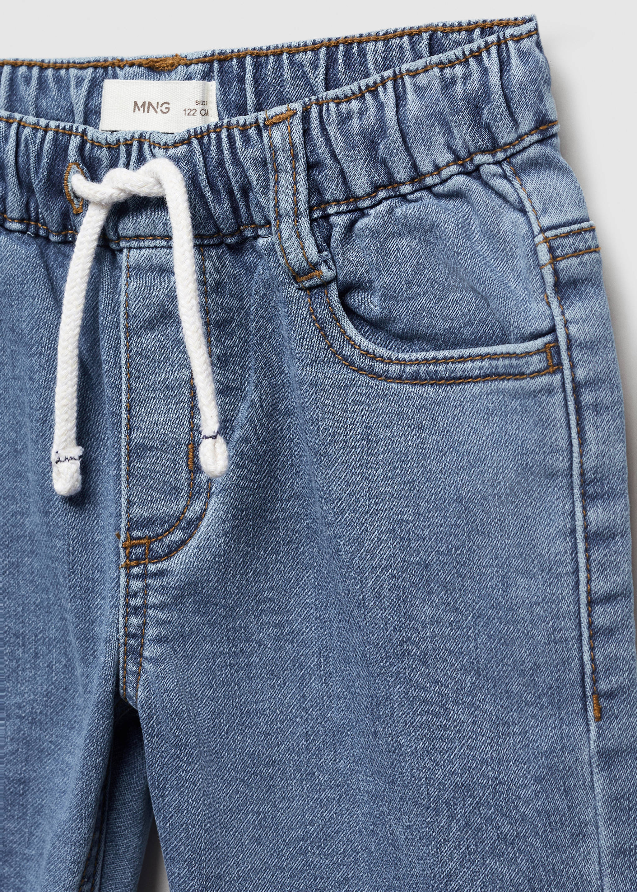 Drawstring waist jeans - Details of the article 8