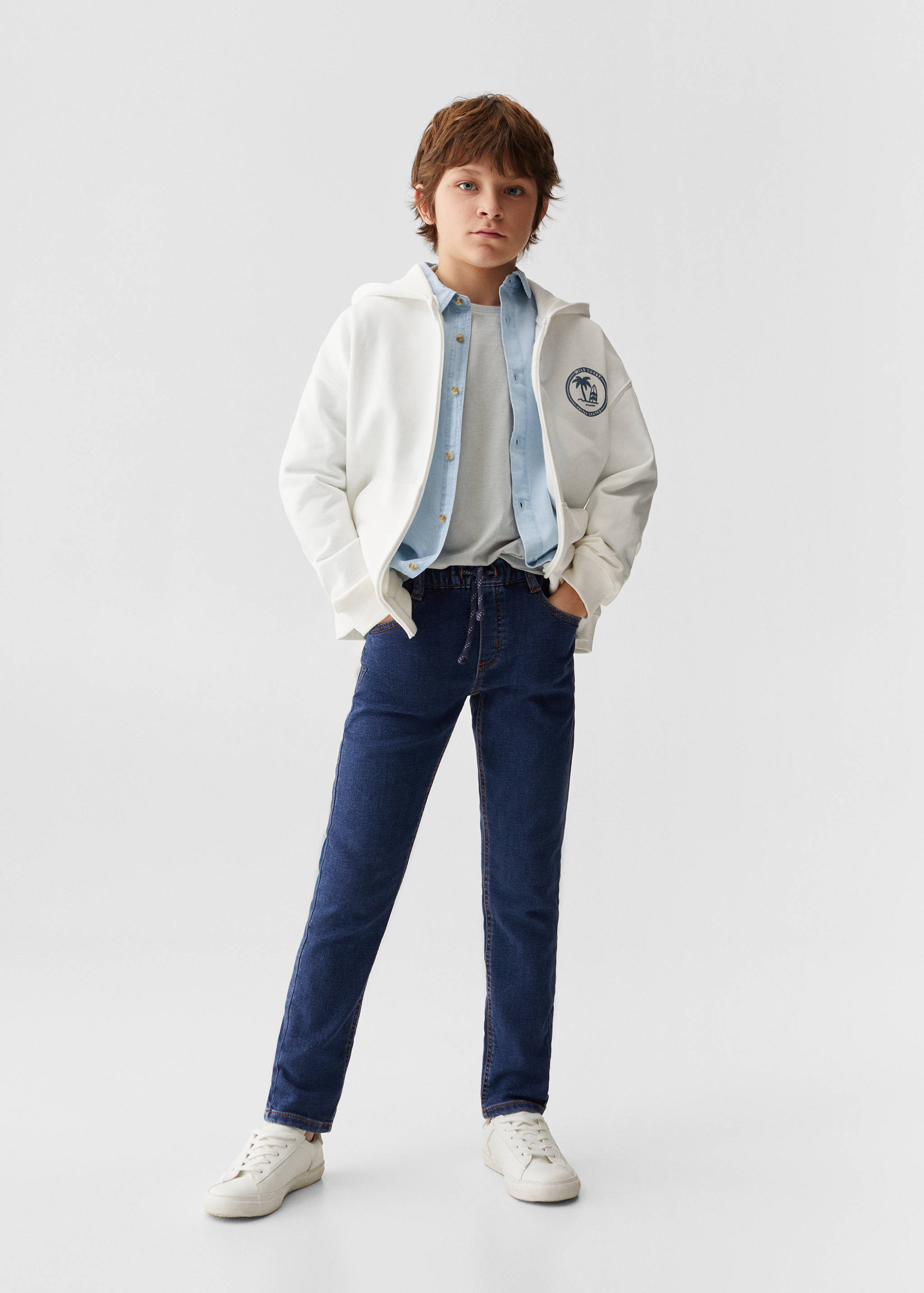 Drawstring waist jeans - General plane