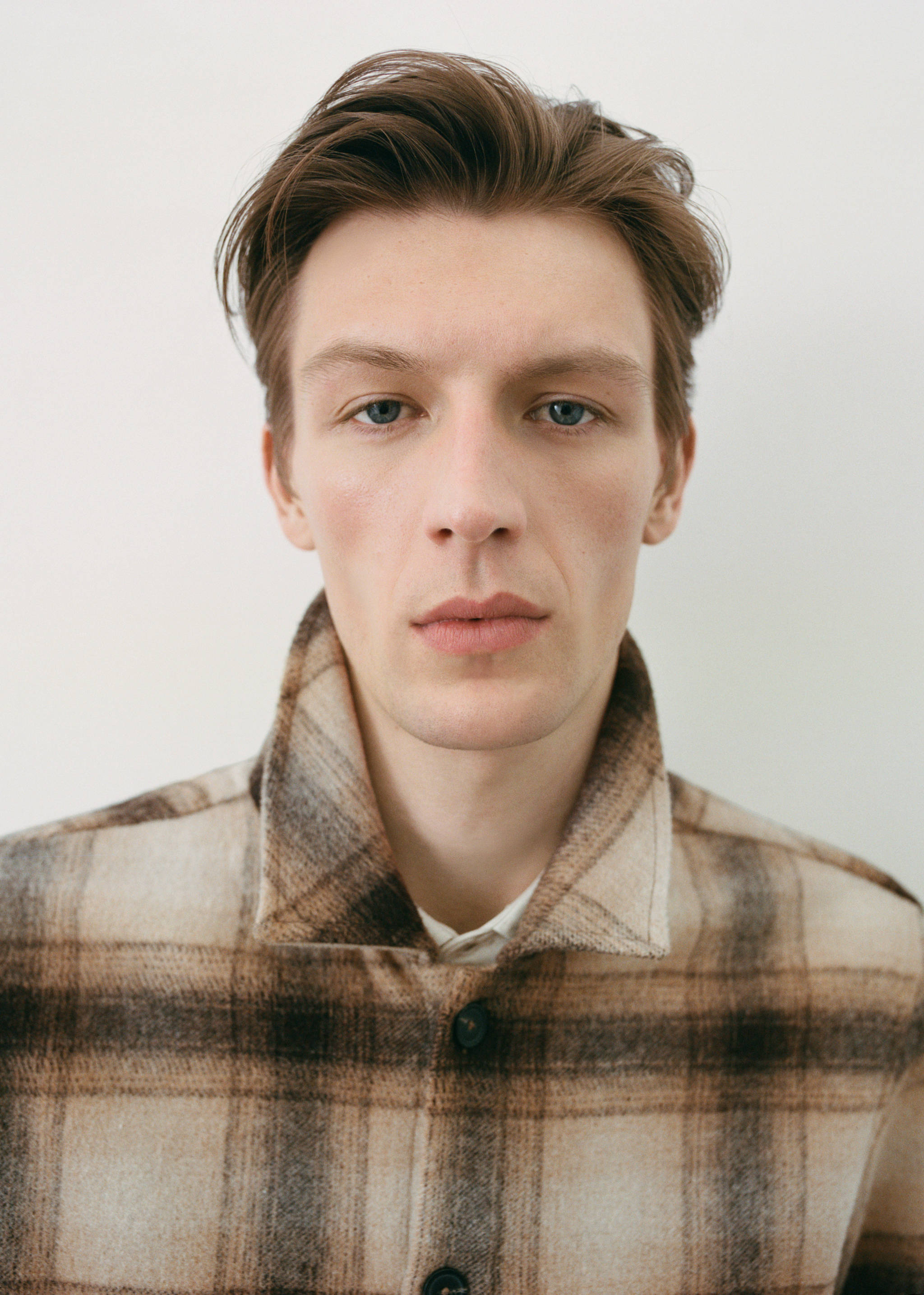 Rutig skjortjacka ullblandning - Detaljer om artikeln 5