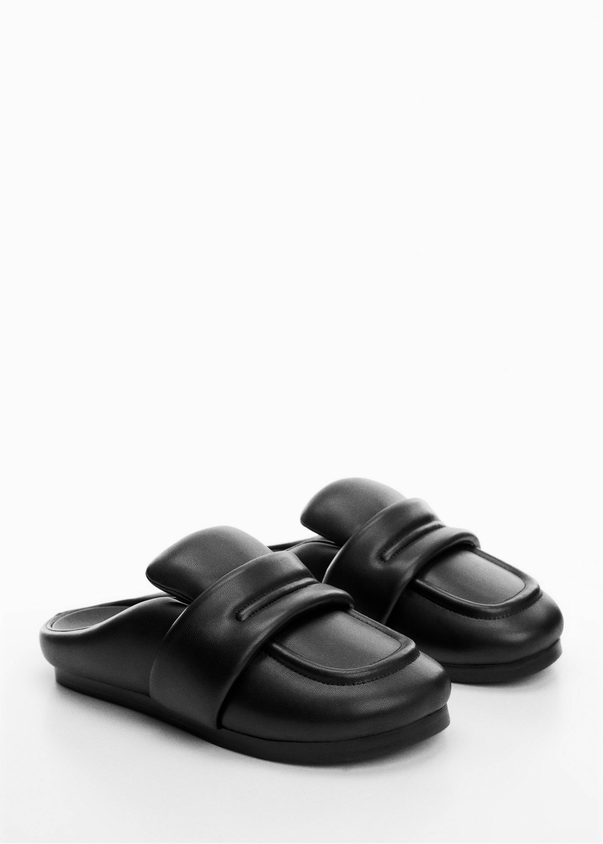 Quilted slingback loafer - Medium plane, Black. Ref: 67081008-00.