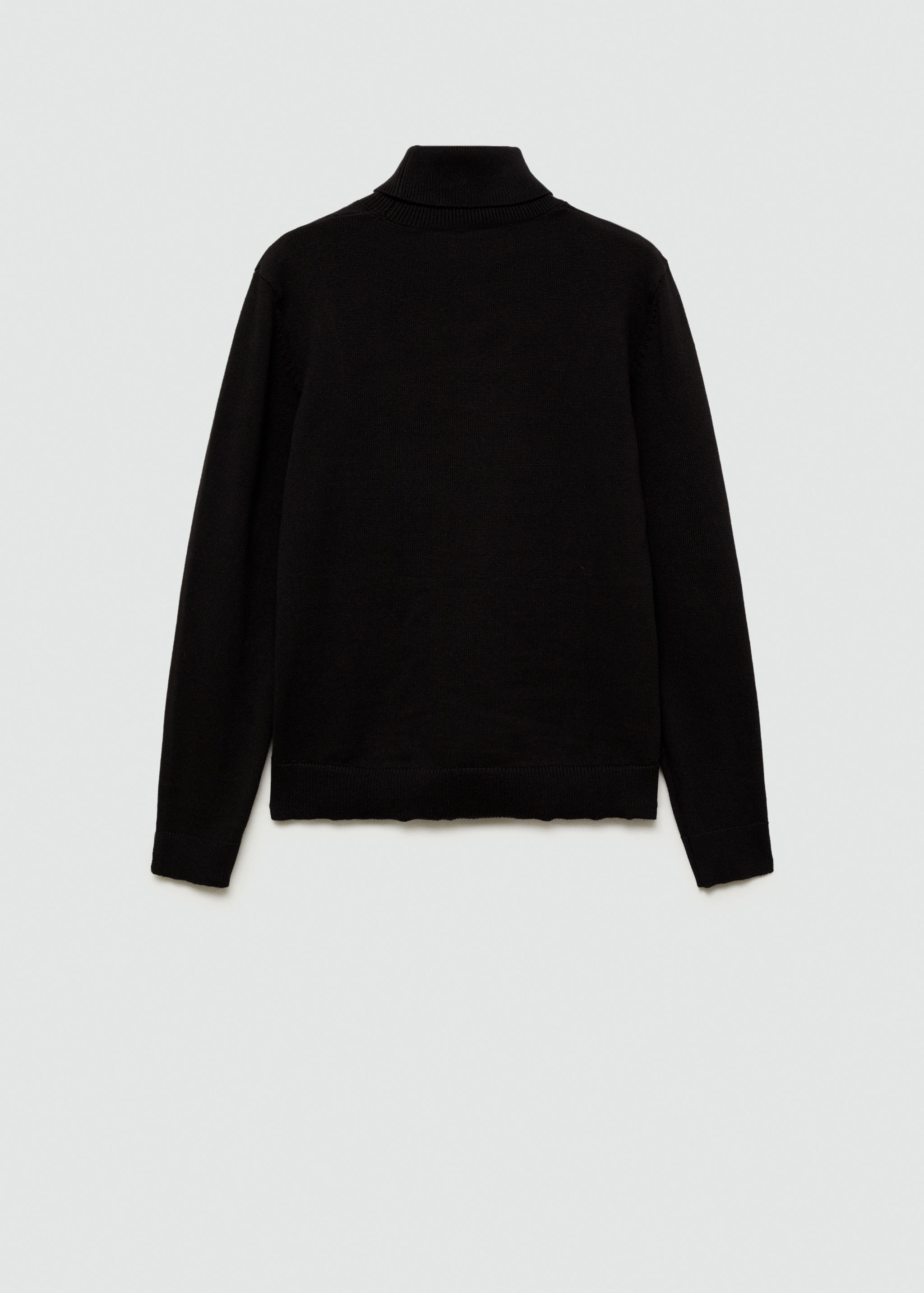 Cable-knit turtleneck sweater - Reverse of the article