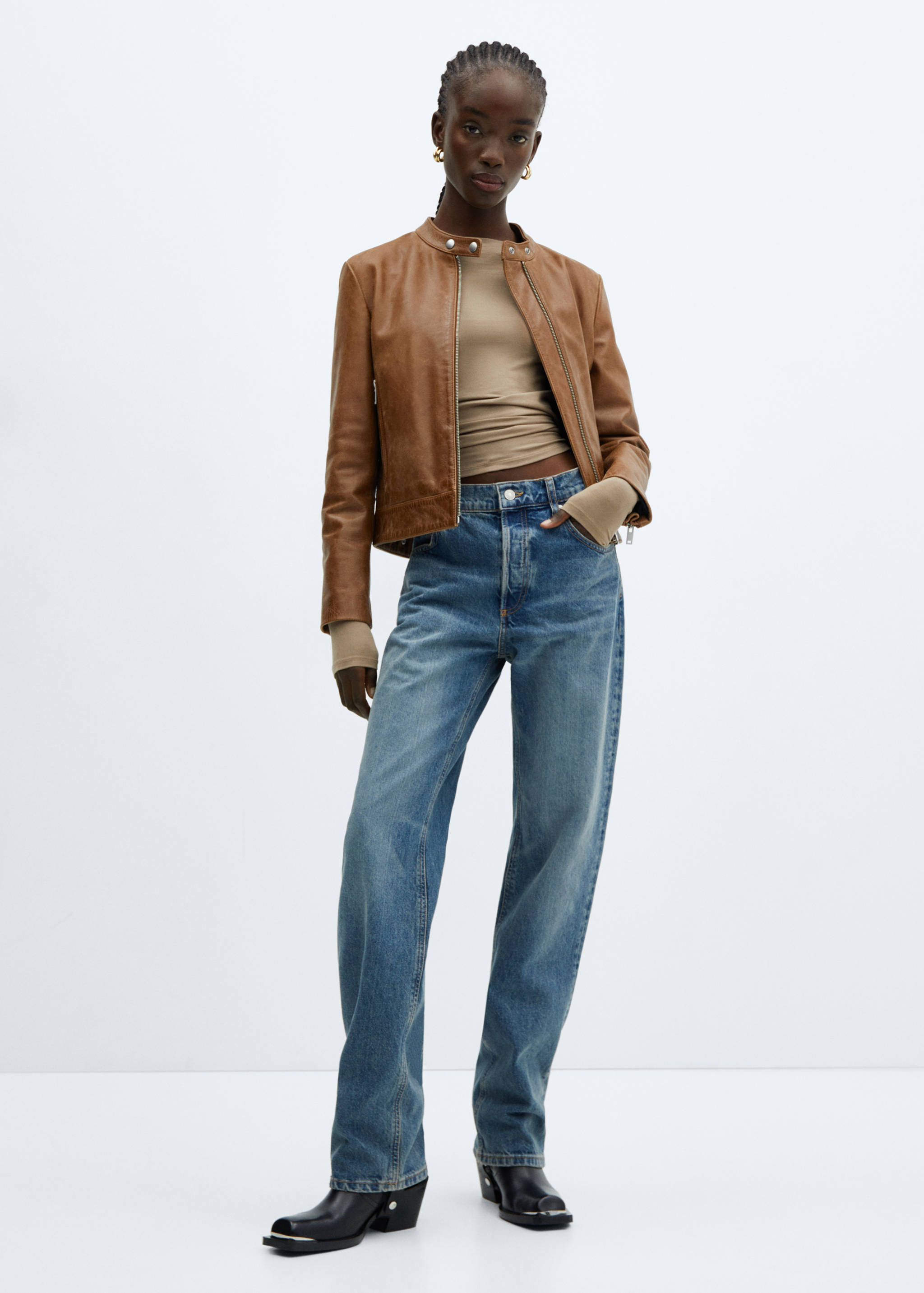 Cazadora 100% piel - Plano general