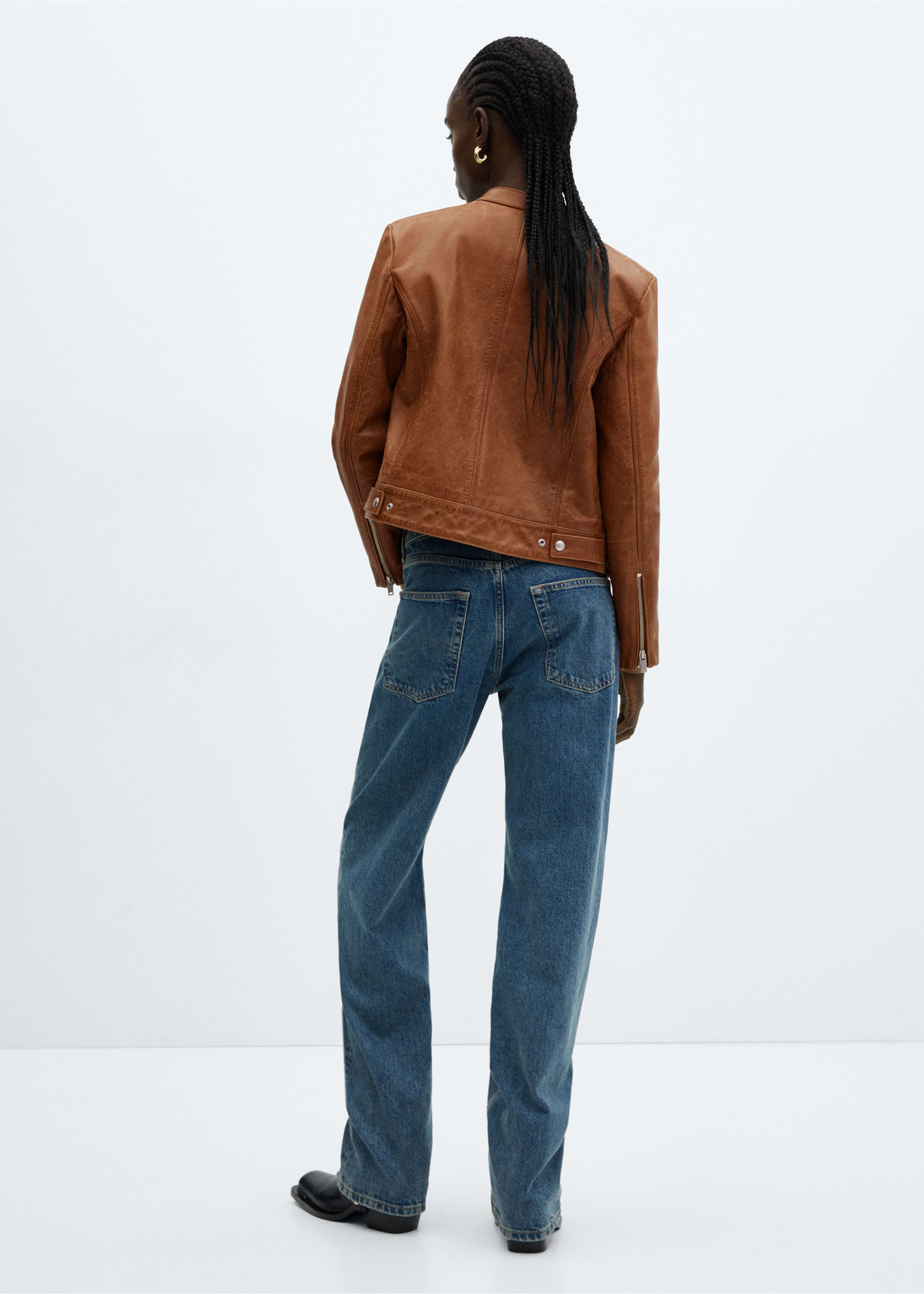 100% leather jacket - Reverse of the article