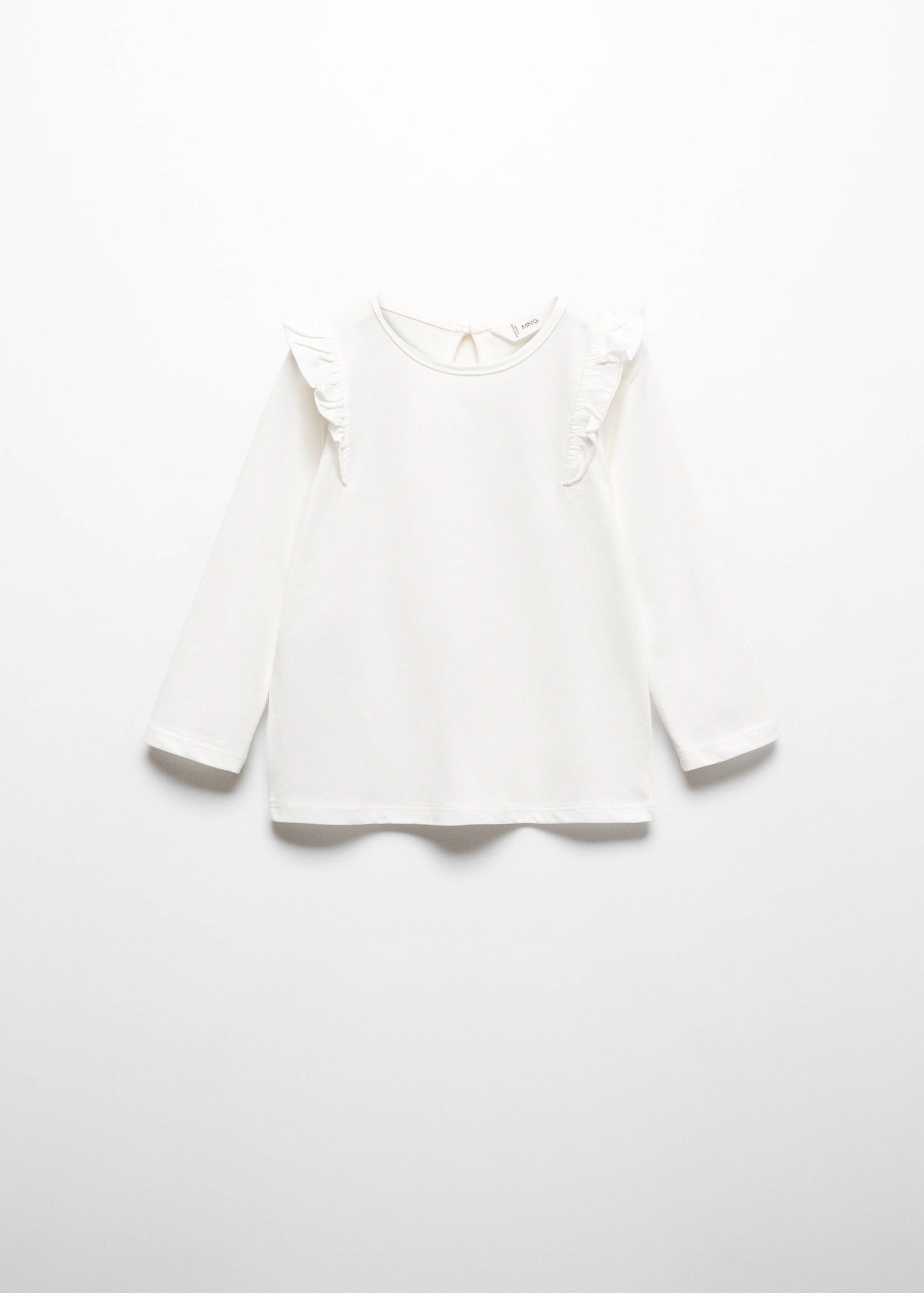 Long -sleeved t-shirt with ruffles - Article without model