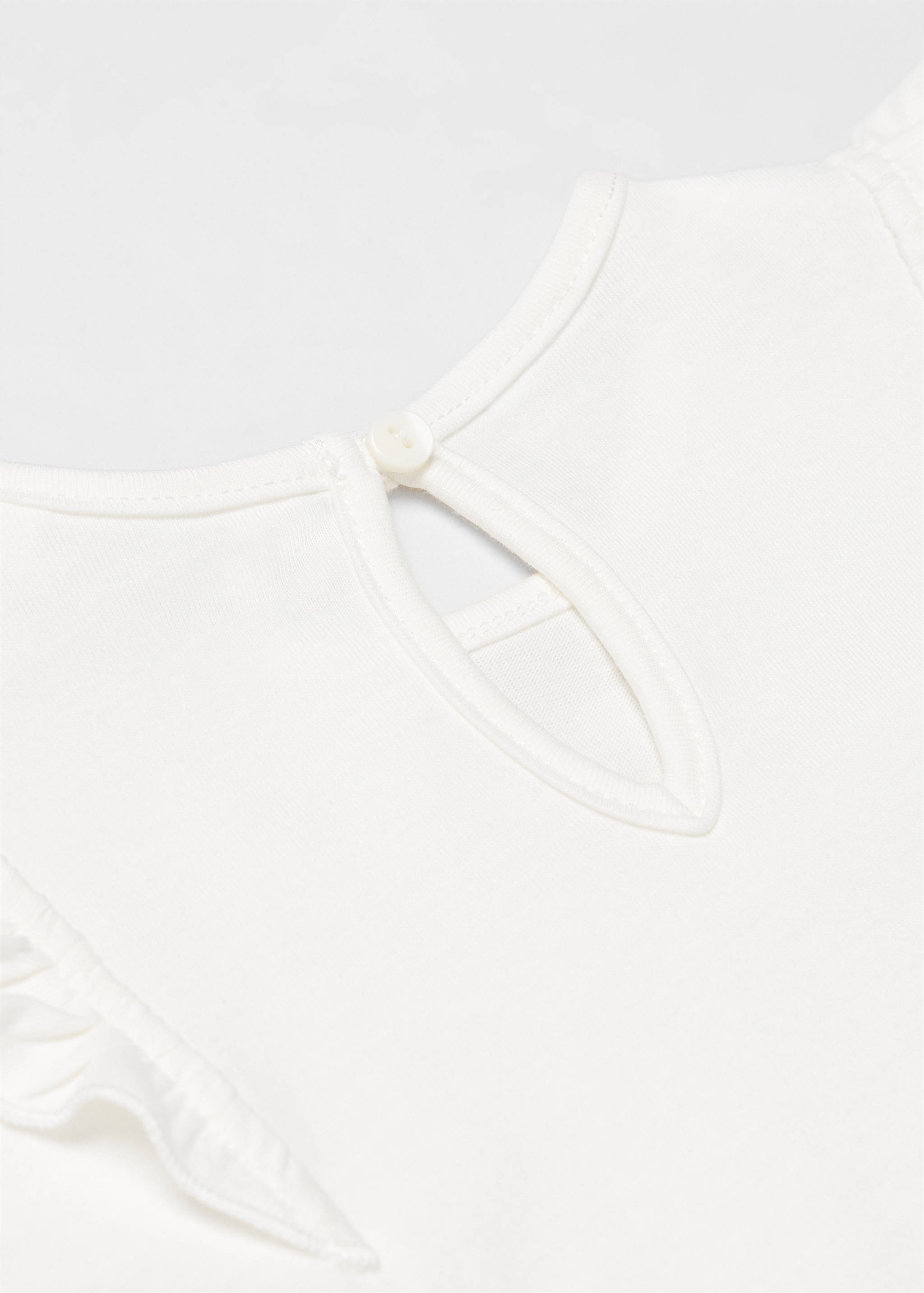 Long -sleeved t-shirt with ruffles - Details of the article 0