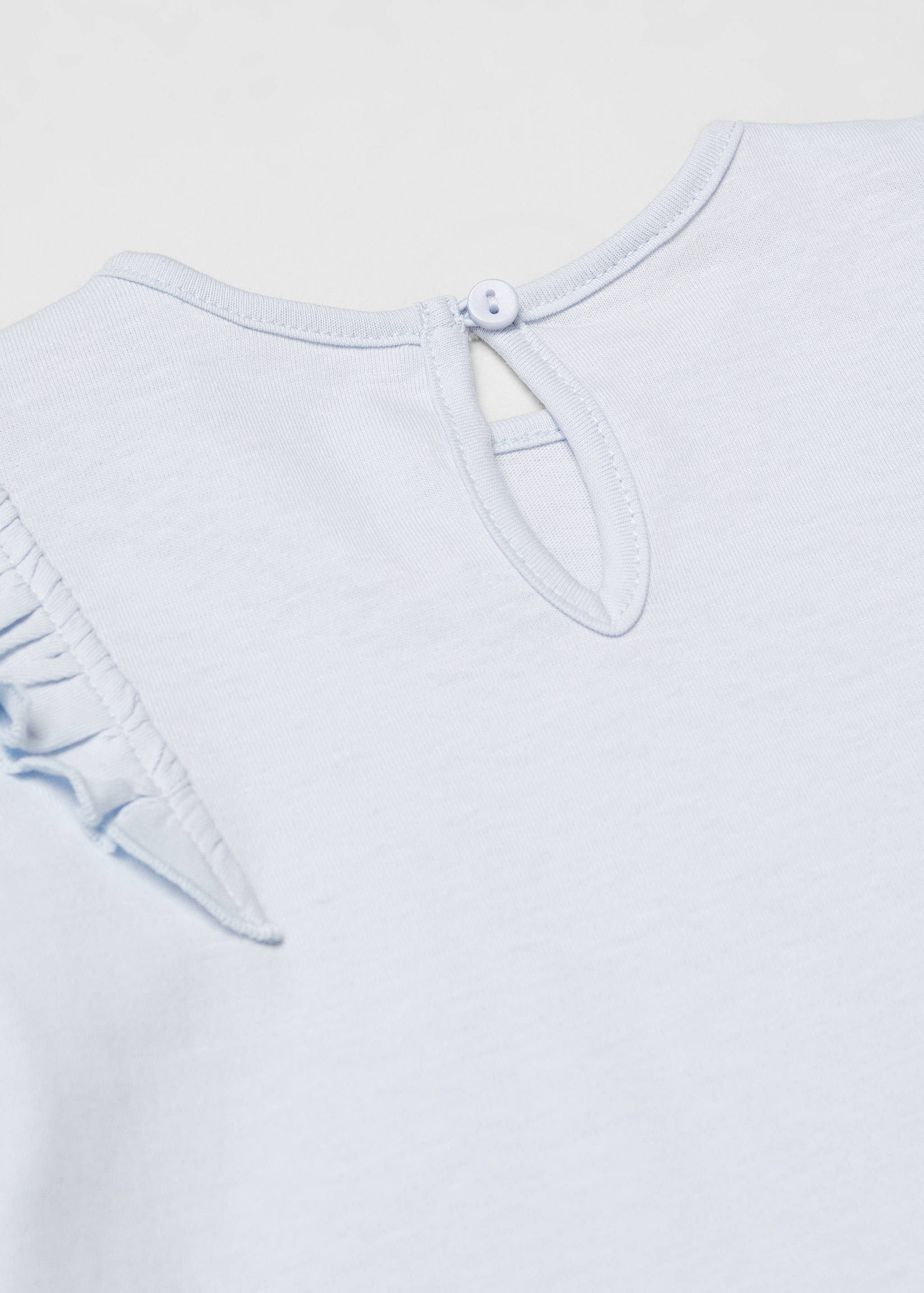 Long -sleeved t-shirt with ruffles - Details of the article 0