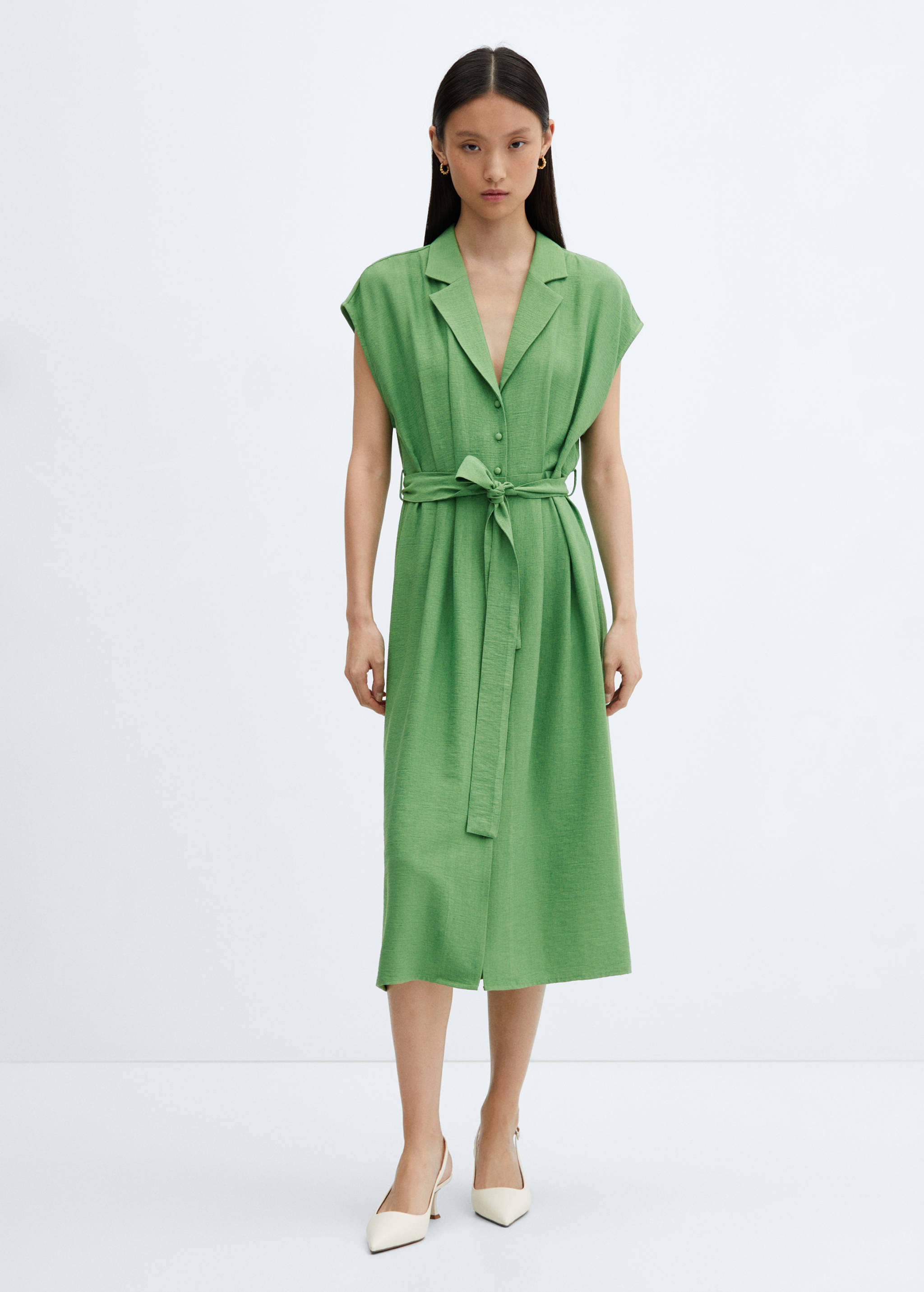 Robe chemisier boutons - Plan général