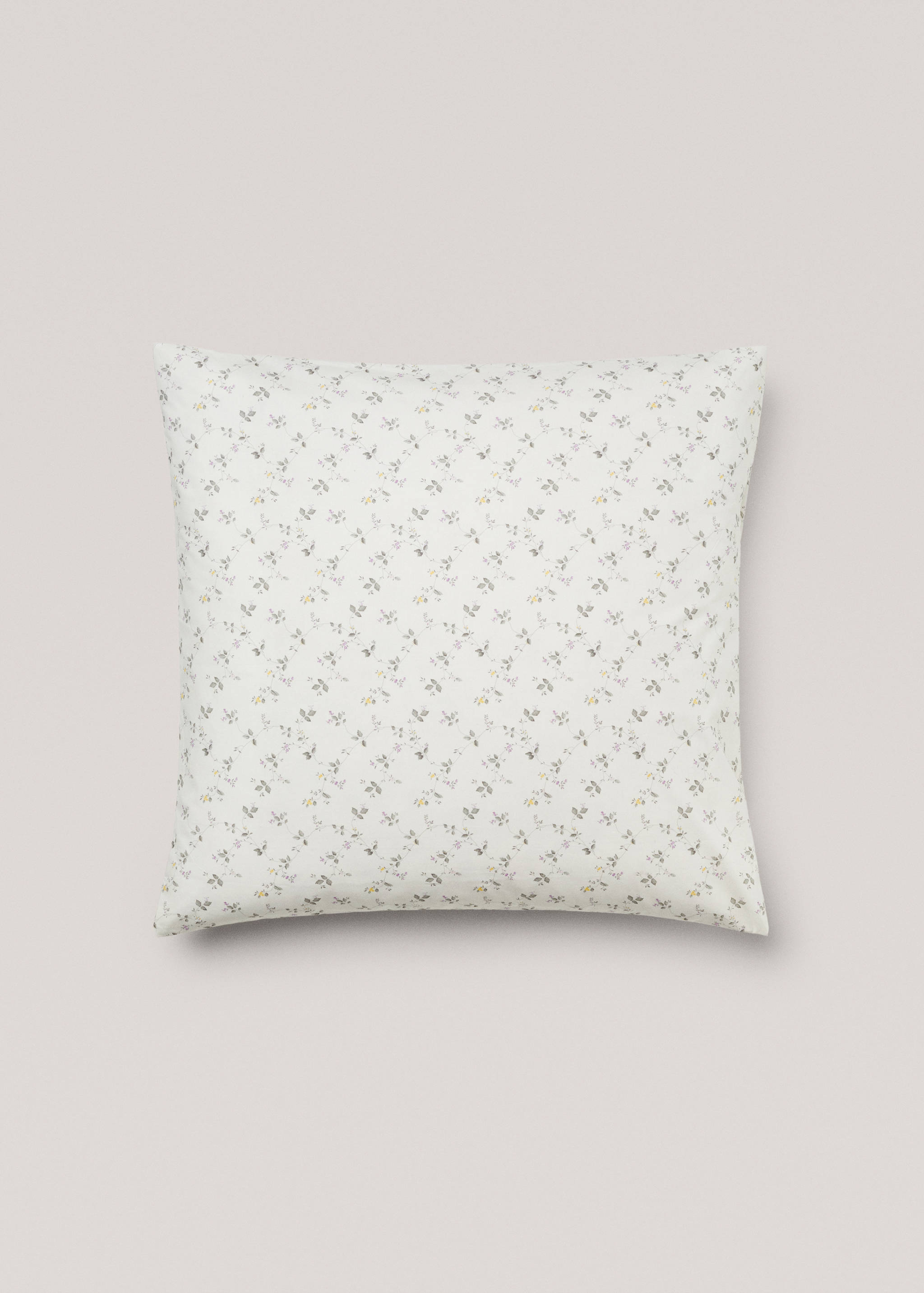 Floral-print cushion cover 60x60cm - Article without model
