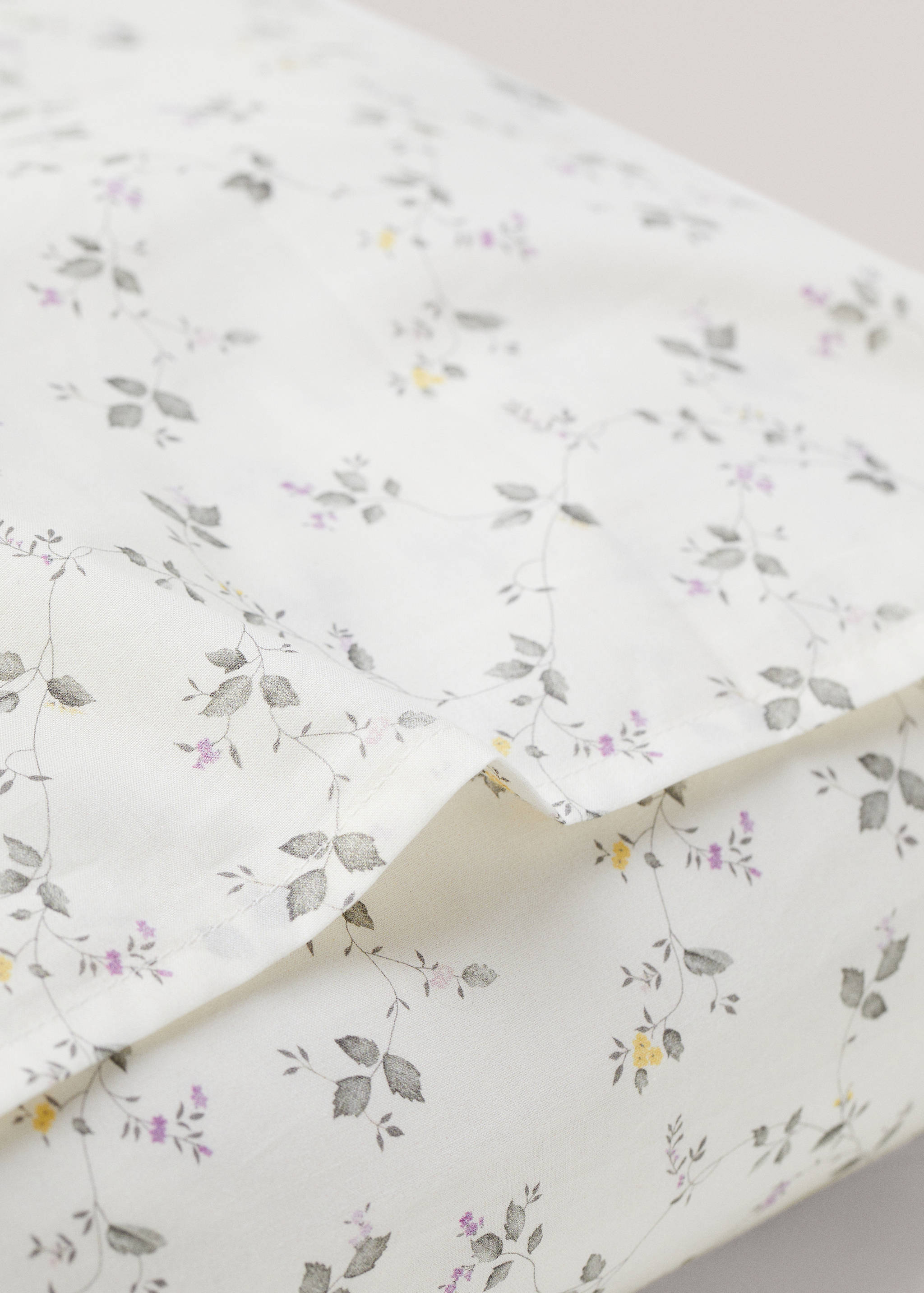 Floral-print cushion cover 60x60cm - Details of the article 3