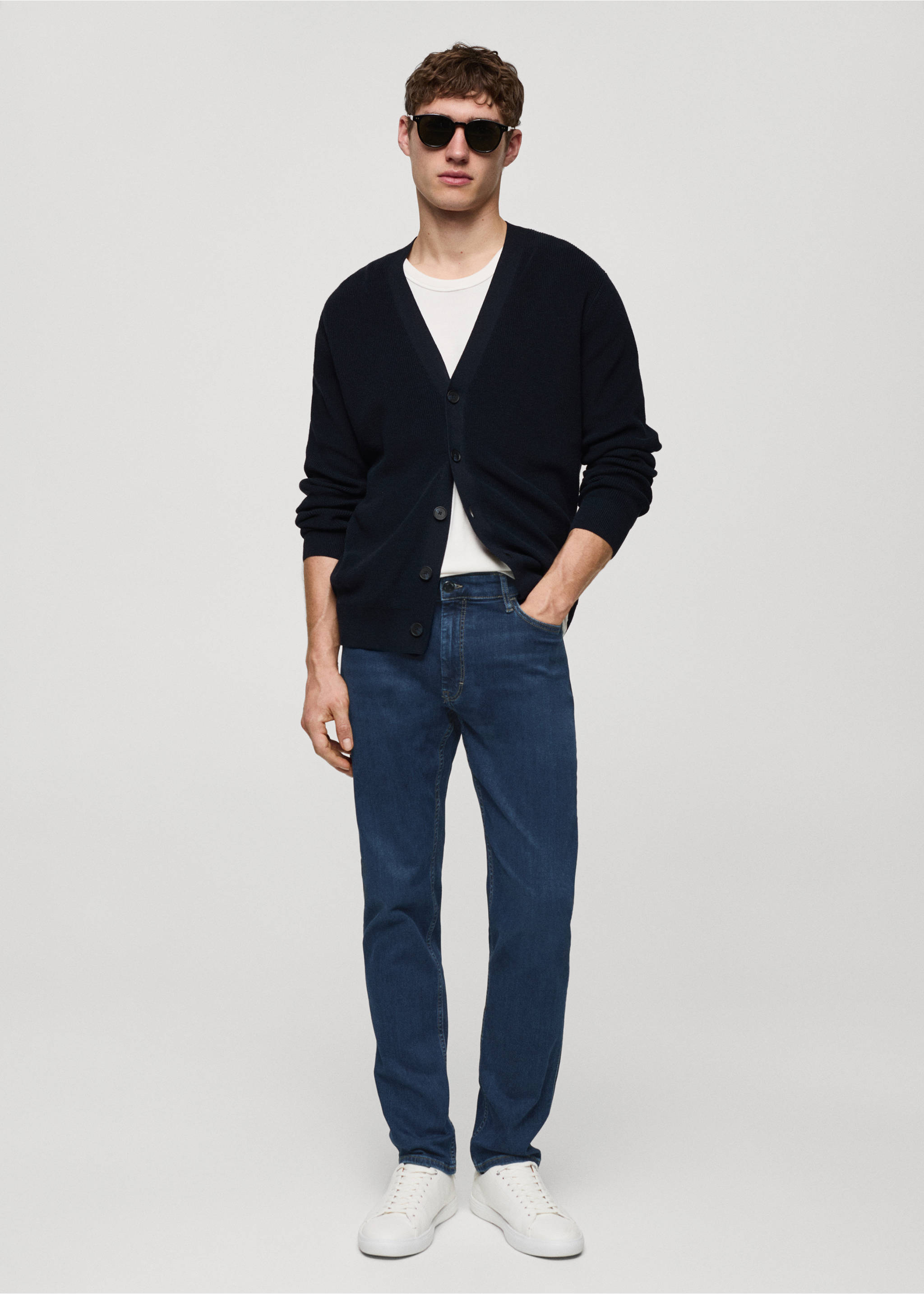 Slim fit Ultra Soft Touch Patrick jeans - General plane, Dark Blue. Ref: 67082919-00.