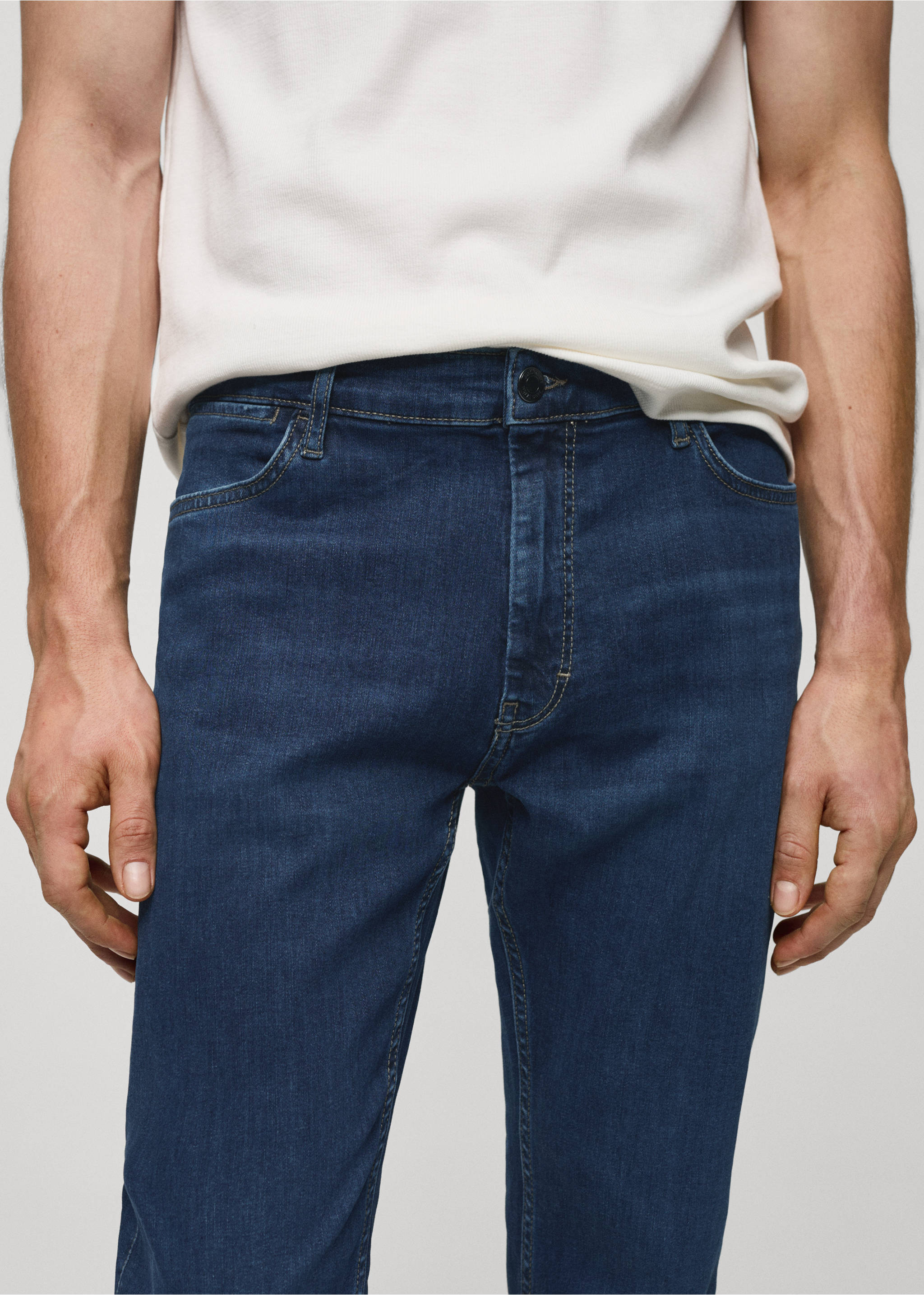 Slim fit Ultra Soft Touch Patrick jeans - Details of the article 1, Dark Blue. Ref: 67082919-00.