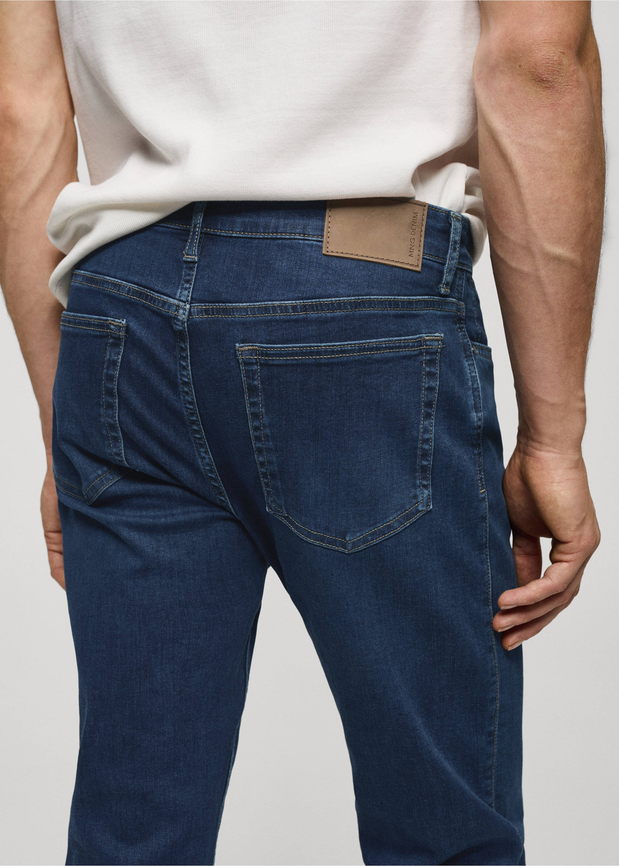 Slim fit Ultra Soft Touch Patrick jeans - Details of the article 4, Dark Blue. Ref: 67082919-00.