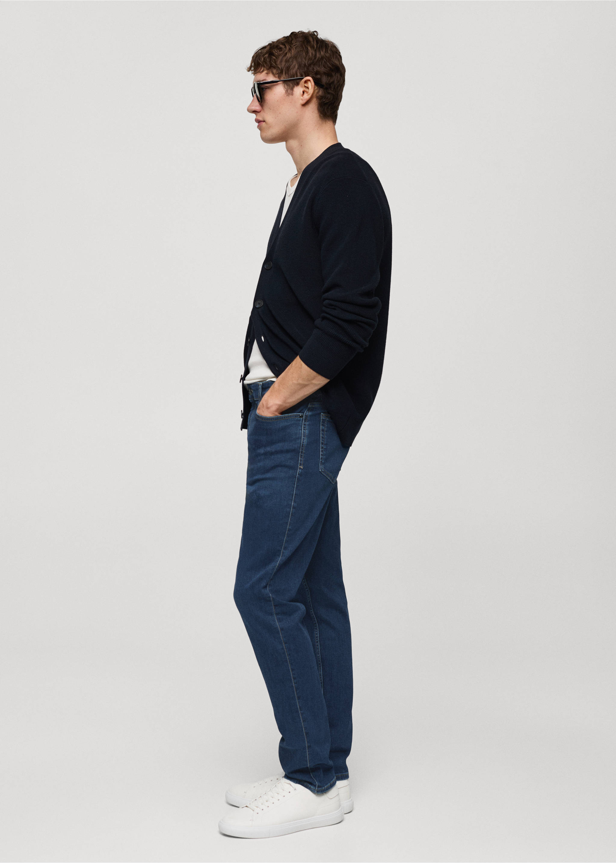 Slim fit Ultra Soft Touch Patrick jeans - Details of the article 2, Dark Blue. Ref: 67082919-00.