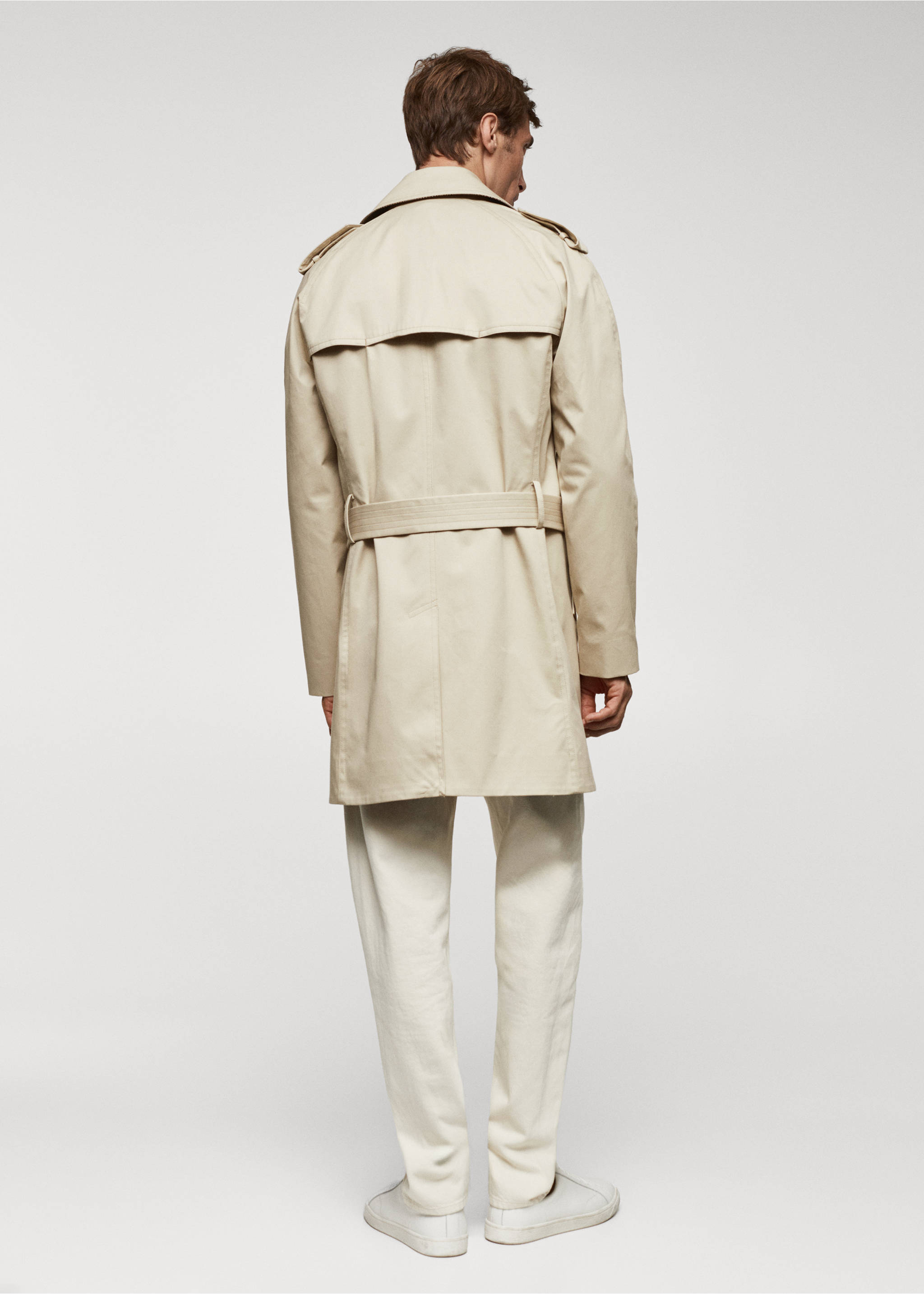 Classic water-repellent trench coat - Reverse of the article, Medium Brown. Ref: 67083261-00.