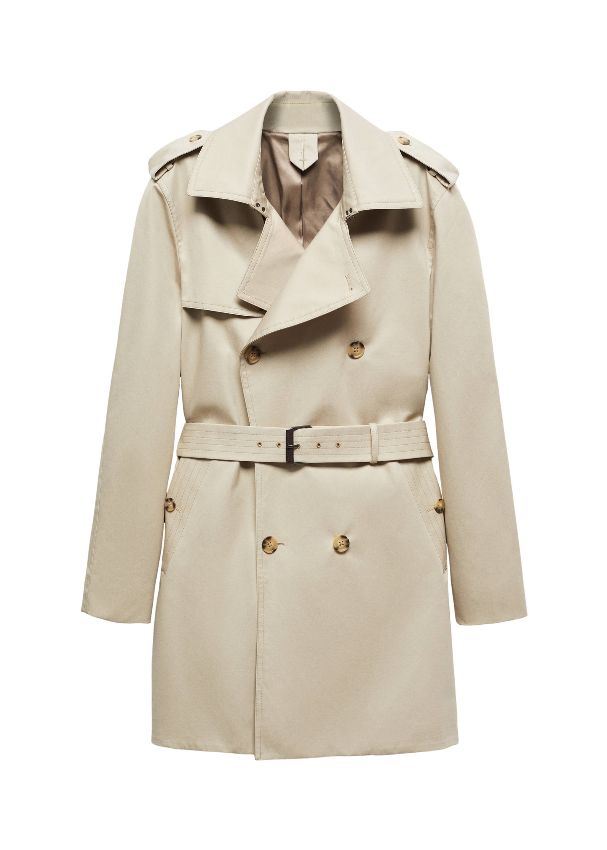 Classic water-repellent trench coat - Details of the article 9, Medium Brown. Ref: 67083261-00.