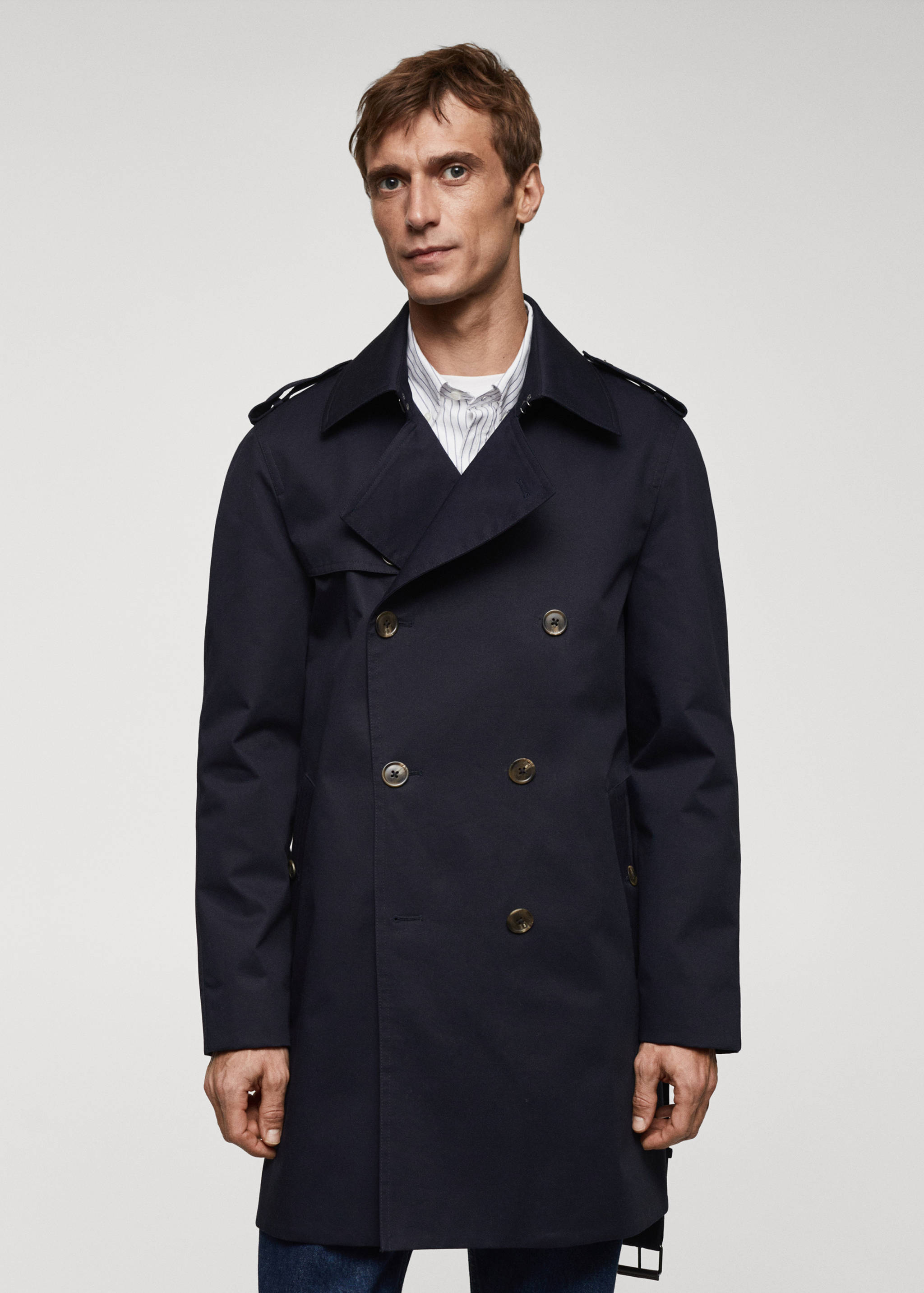 Classic water-repellent trench coat - Medium plane