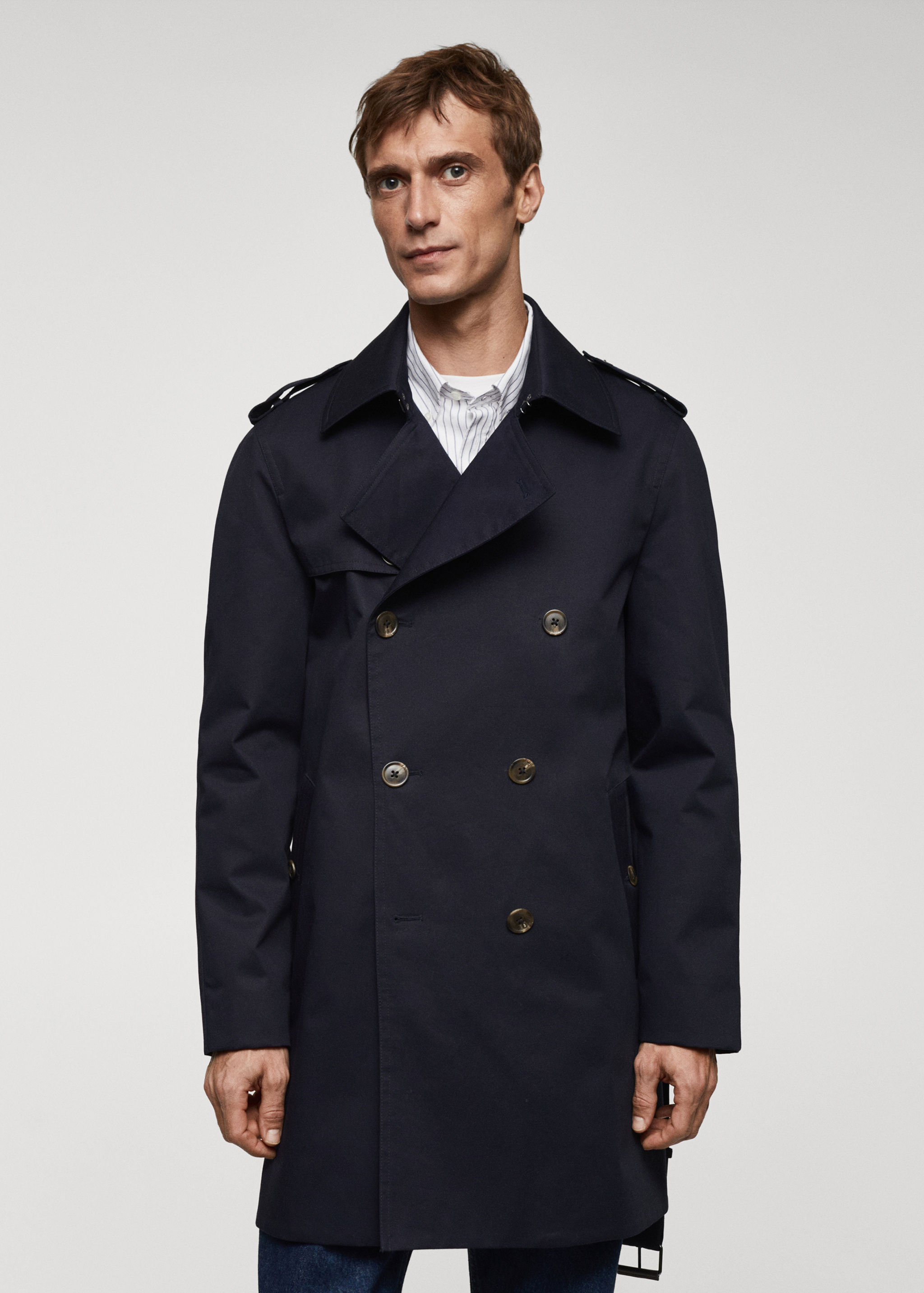 Klassischer wasserabweisender Trenchcoat - Mittlere Ansicht