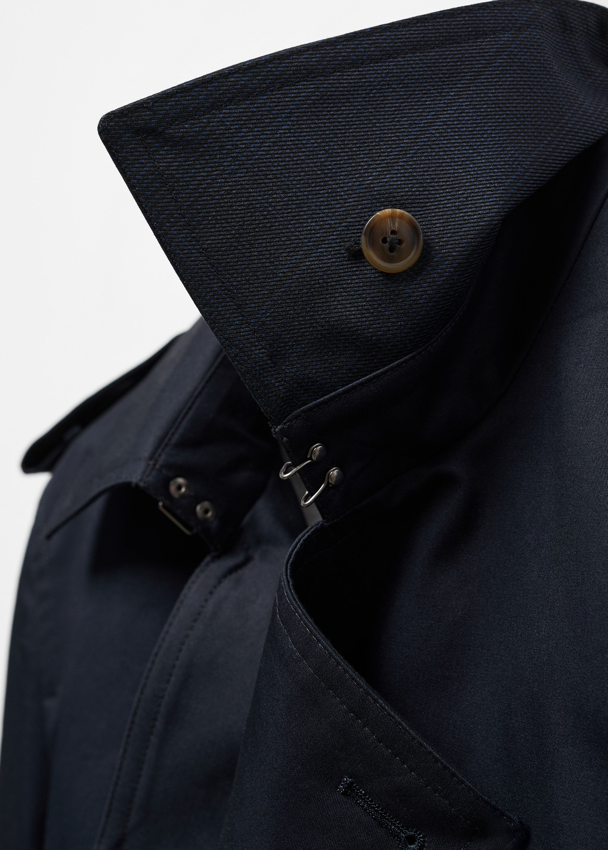 Klassischer wasserabweisender Trenchcoat - Detail des Artikels 8