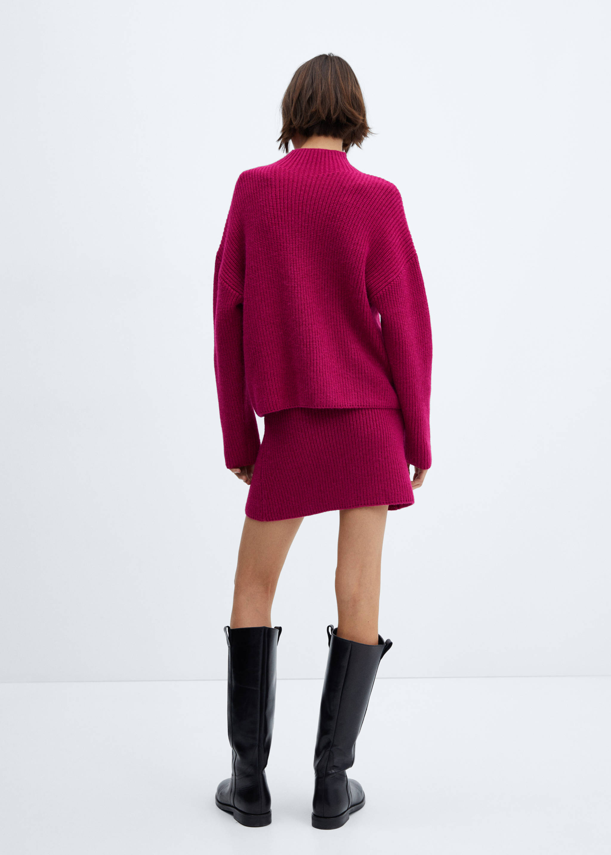 Gonna corta in maglia - Retro dell'articolo