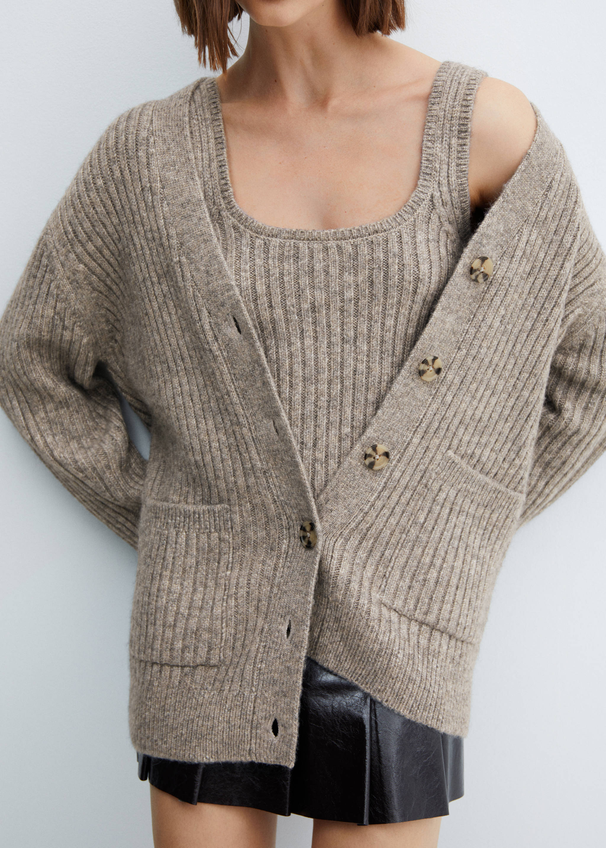 Ribbed strap top - Details of the article 3
