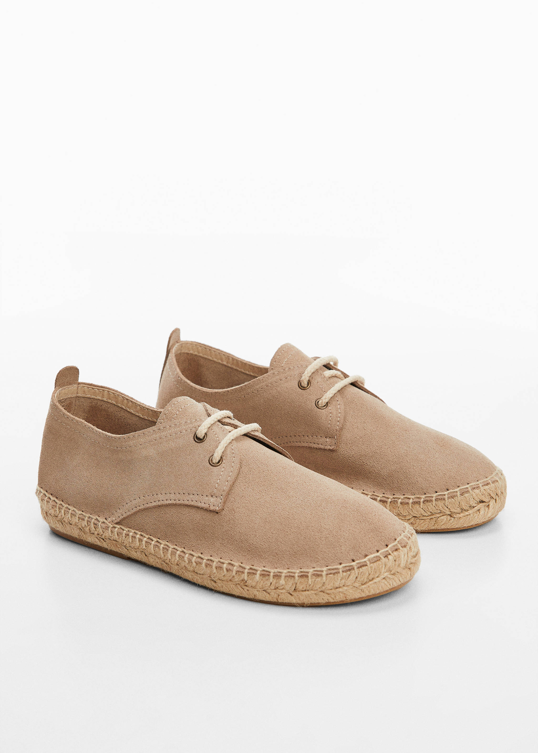 Laces suede espadrilles - Medium plane