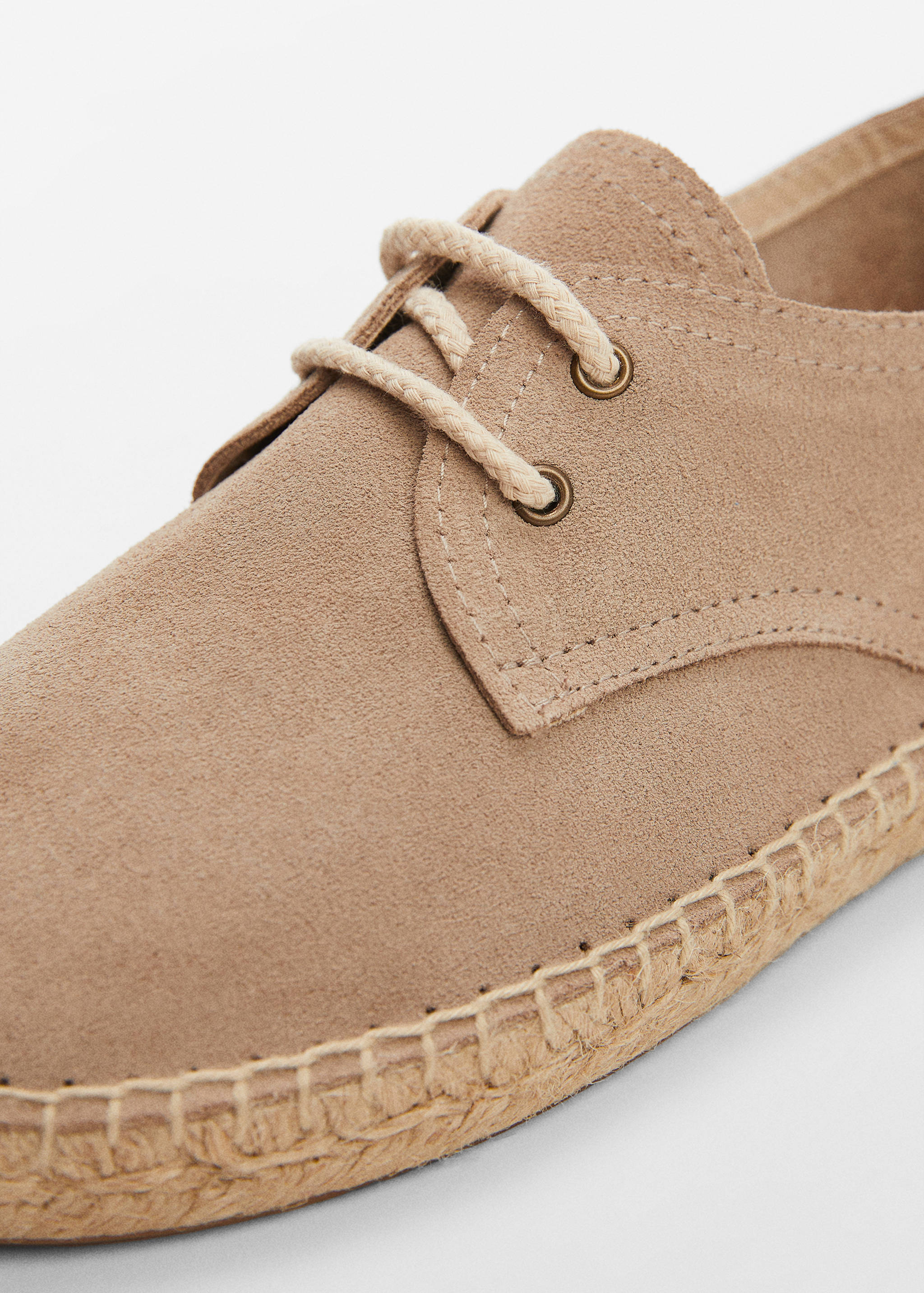 Laces suede espadrilles - Details of the article 2