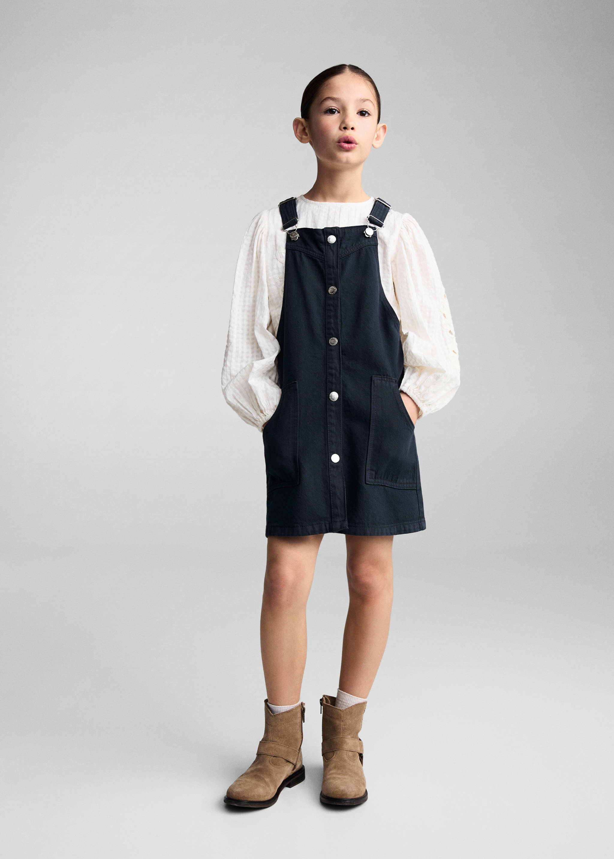 Φόρεμα σαλοπέτα κουμπιά - Γενικό πλάνο