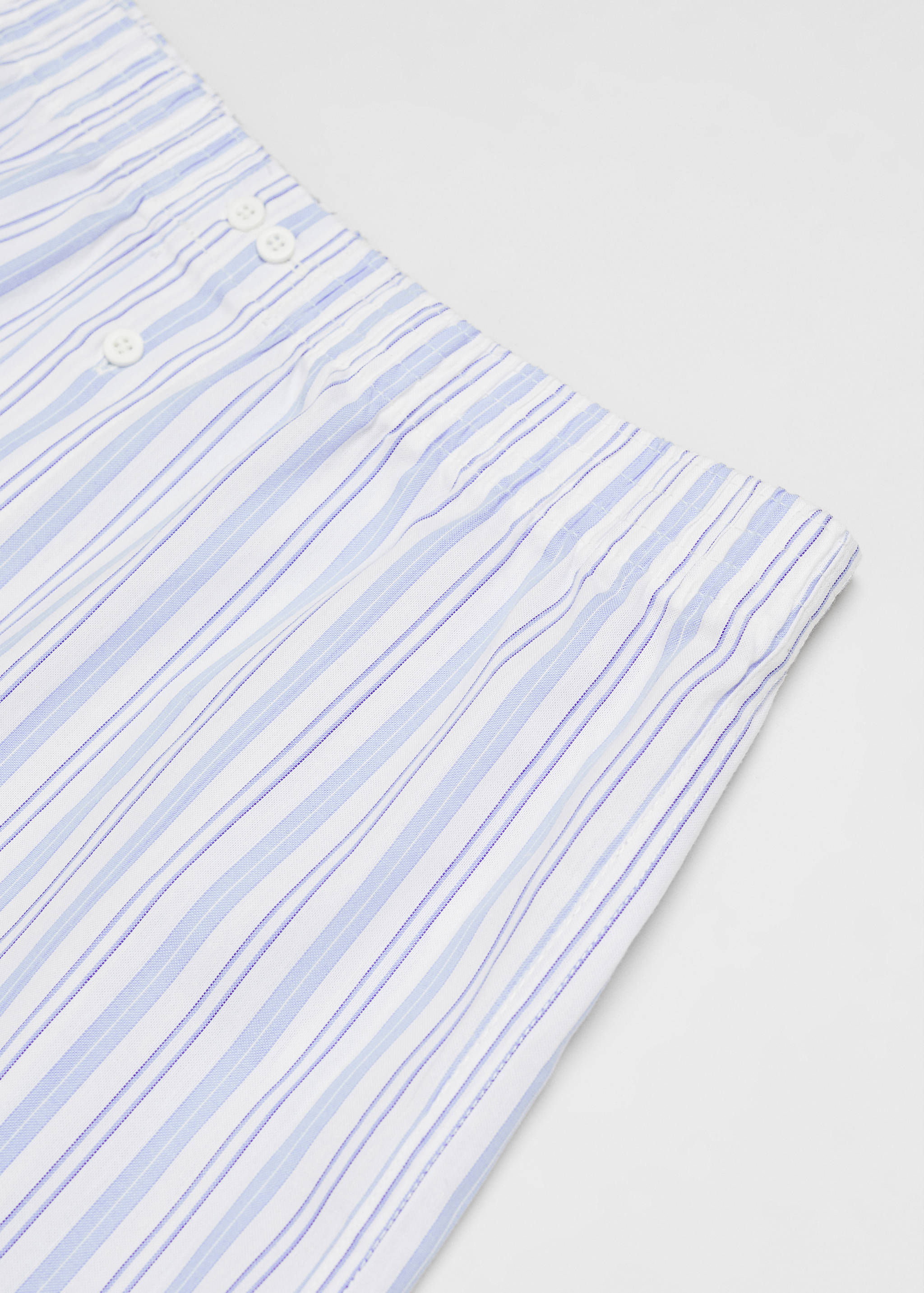 Striped printed cotton briefs - Details of the article 0
