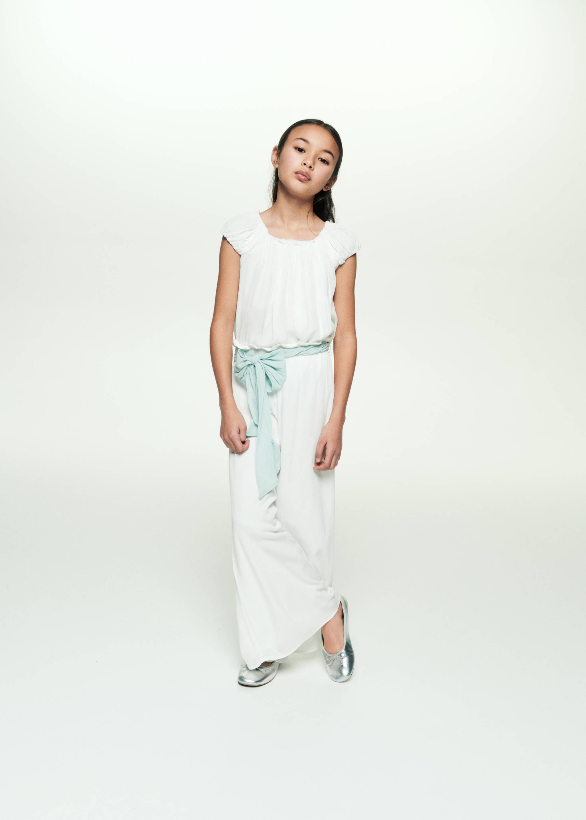 Bow long jumpsuit - Details of the article 5
