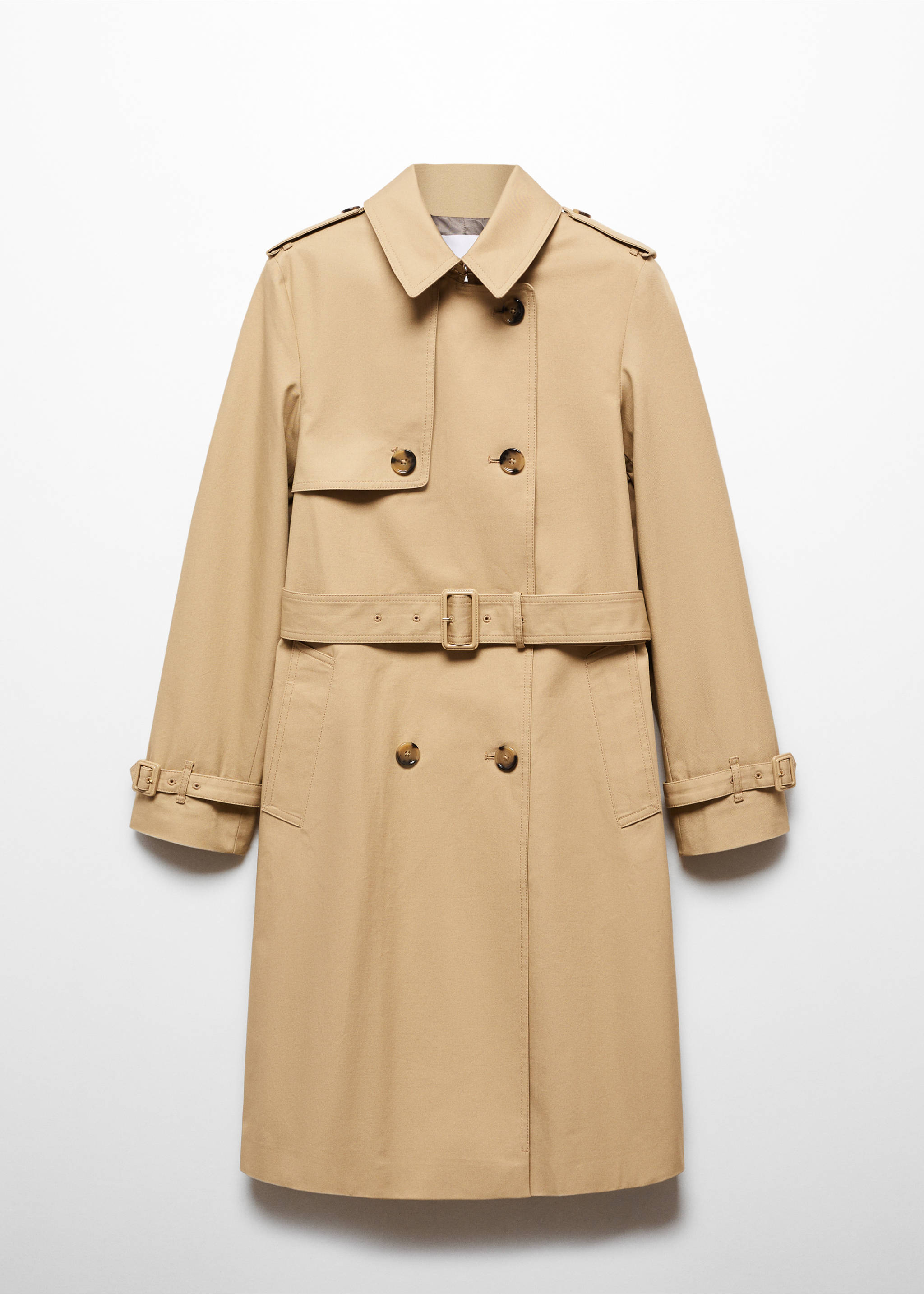 Classic trench coat with belt - Article without model, Beige. Ref: 67084018-00.