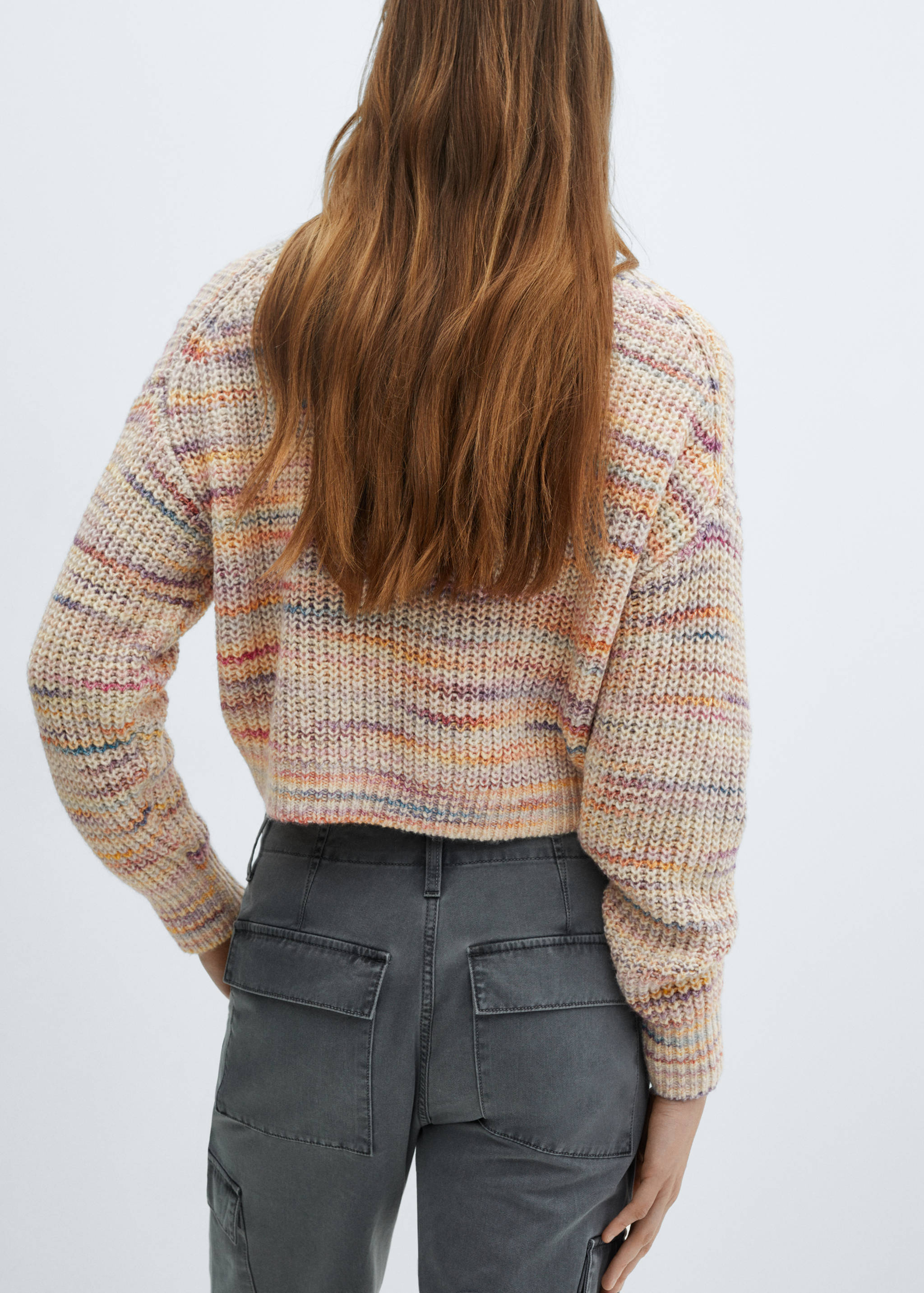 Strickpullover in Cropped-Optik - Rückseite des Artikels