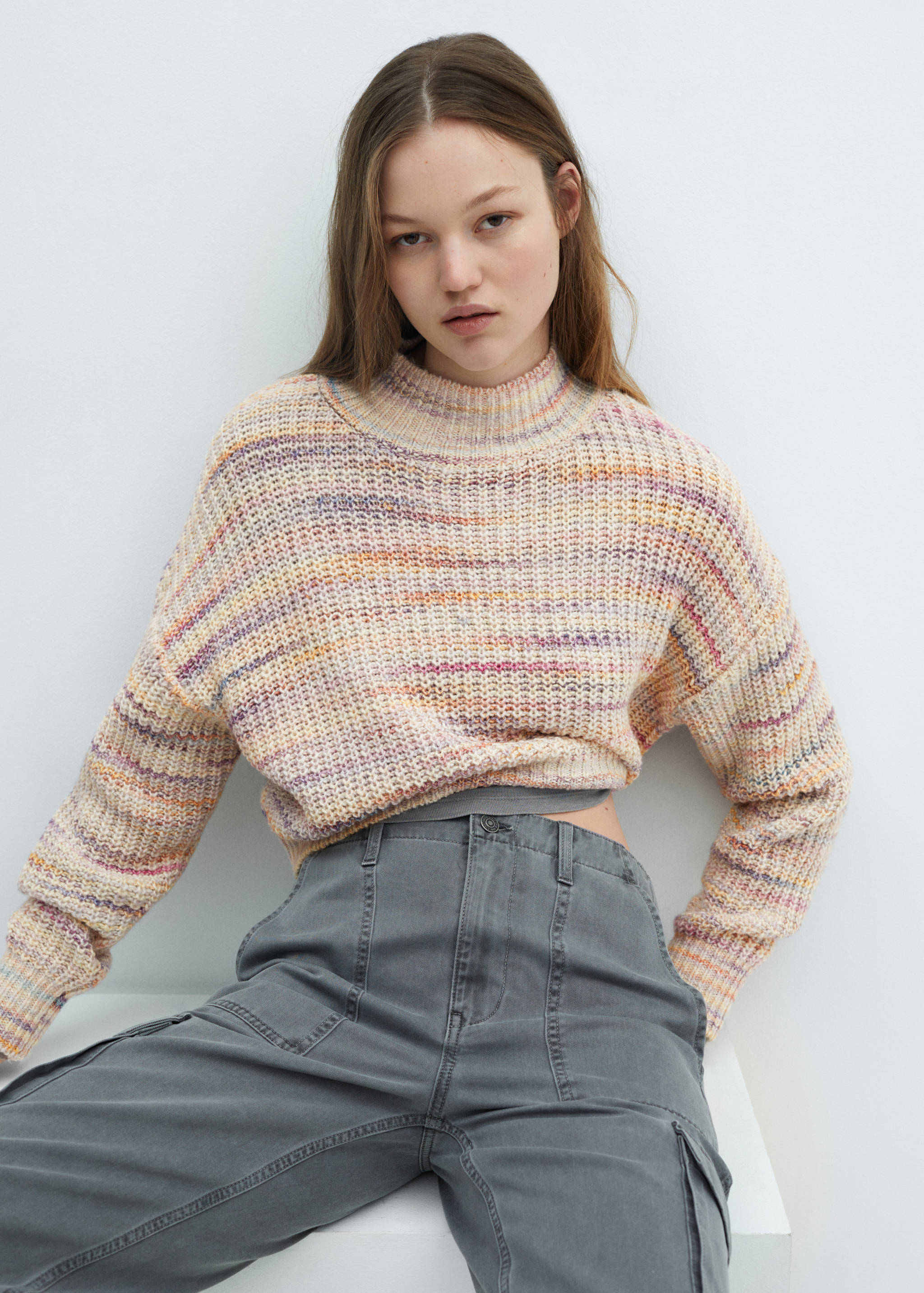 Strickpullover in Cropped-Optik - Detail des Artikels 2