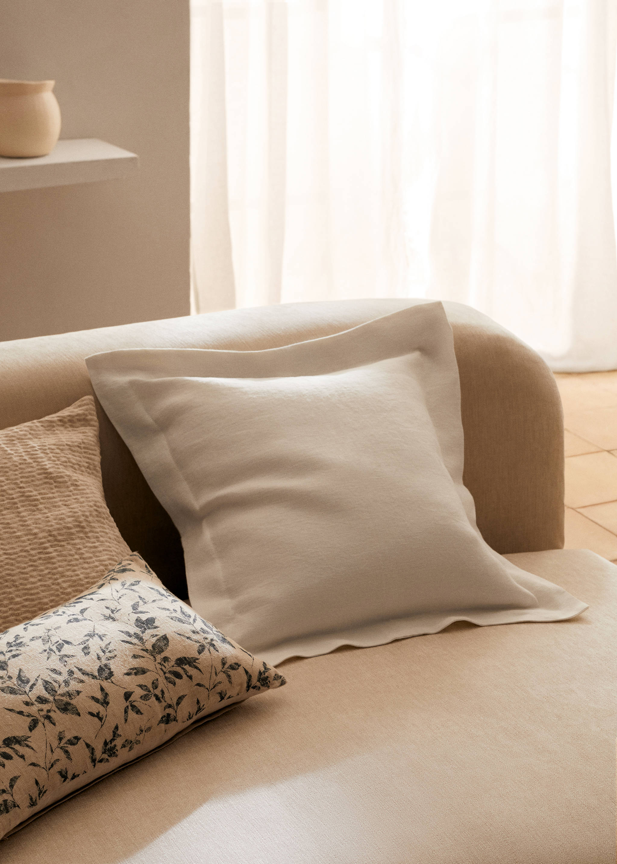 Kuddfodral 100% linne 50x50 cm - Allmän bild