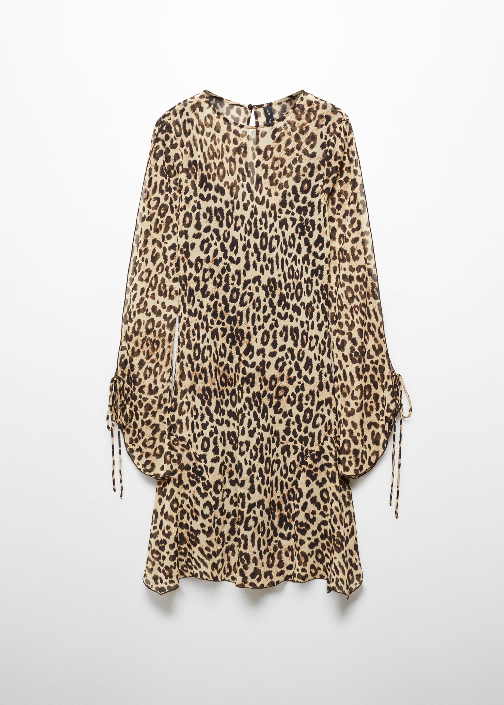Rochie leopard cu mâneci evazate - Articol fără model