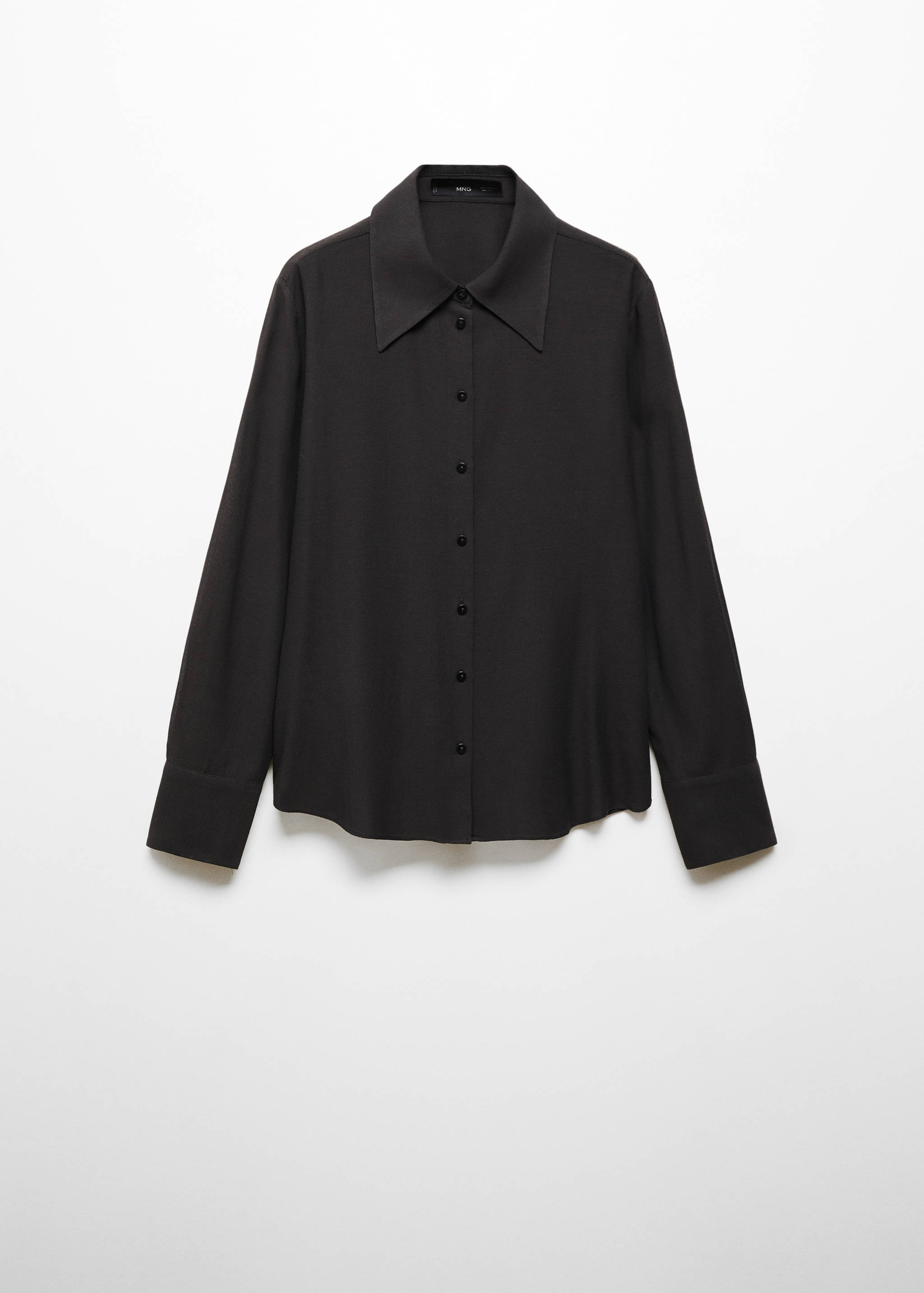 Soepelvallende blouse met knopen - Artikel zonder model